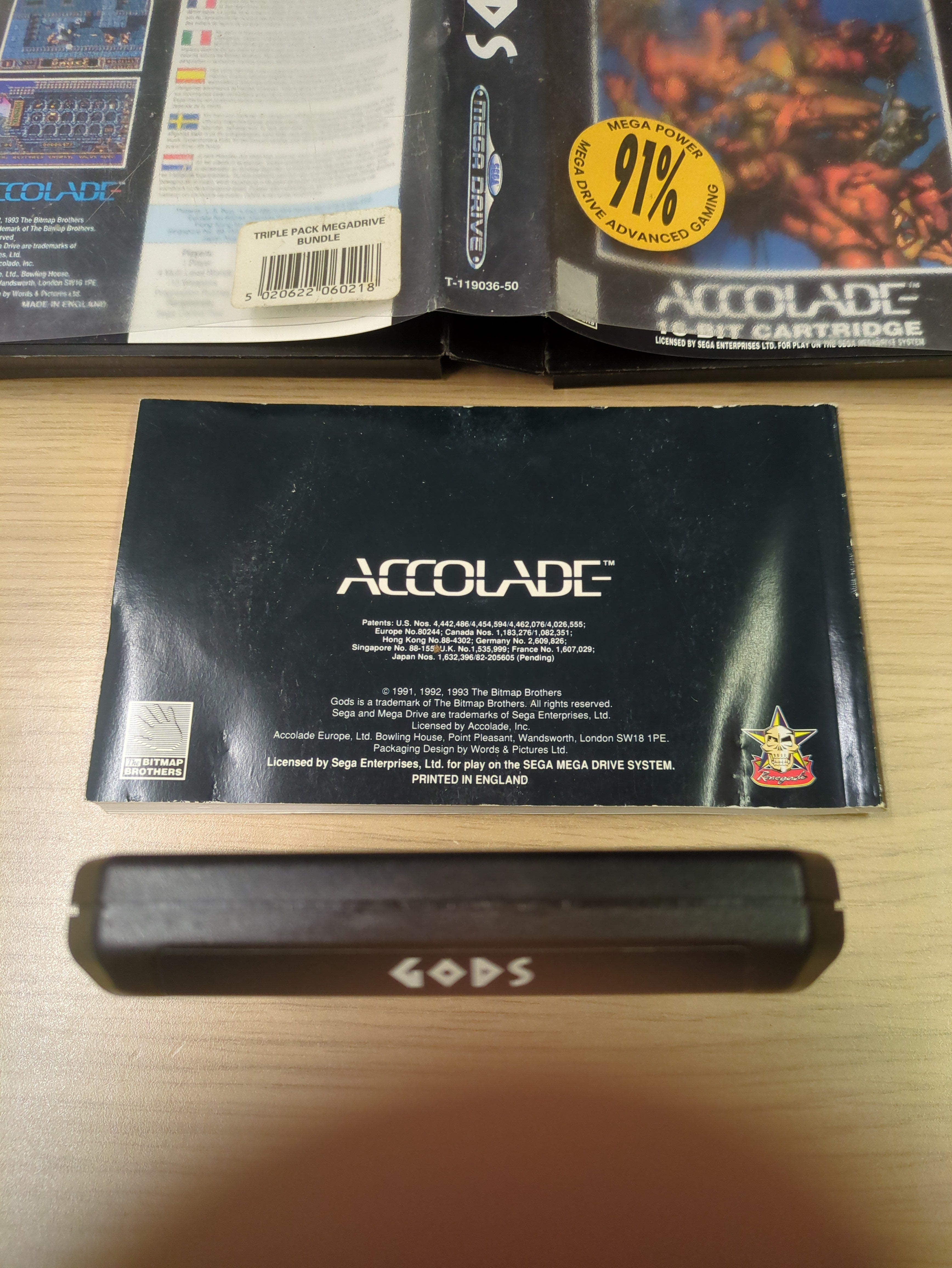 GODS Sega Mega Drive game