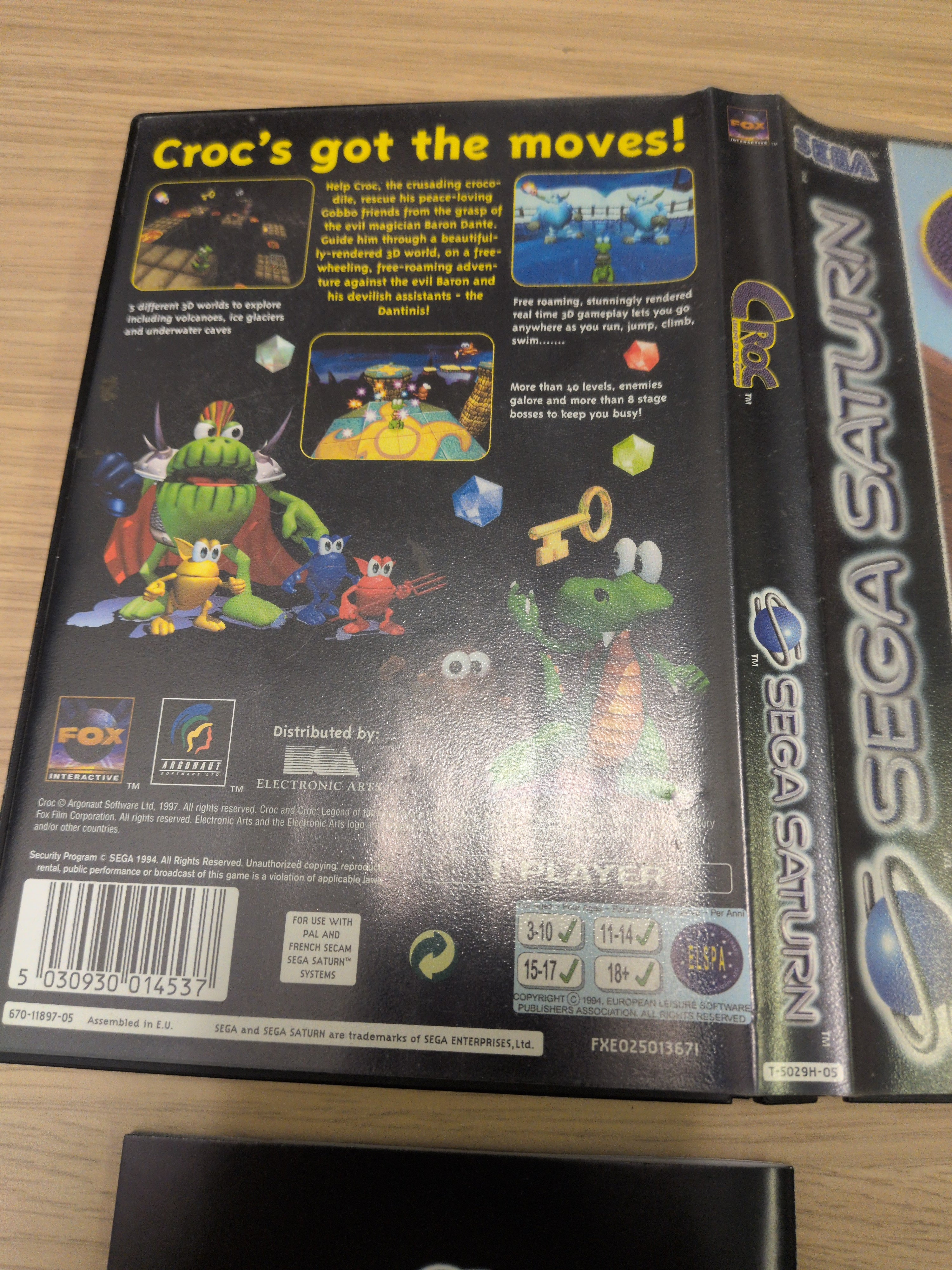 Croc: Legend Of The Gobbos Sega Saturn game