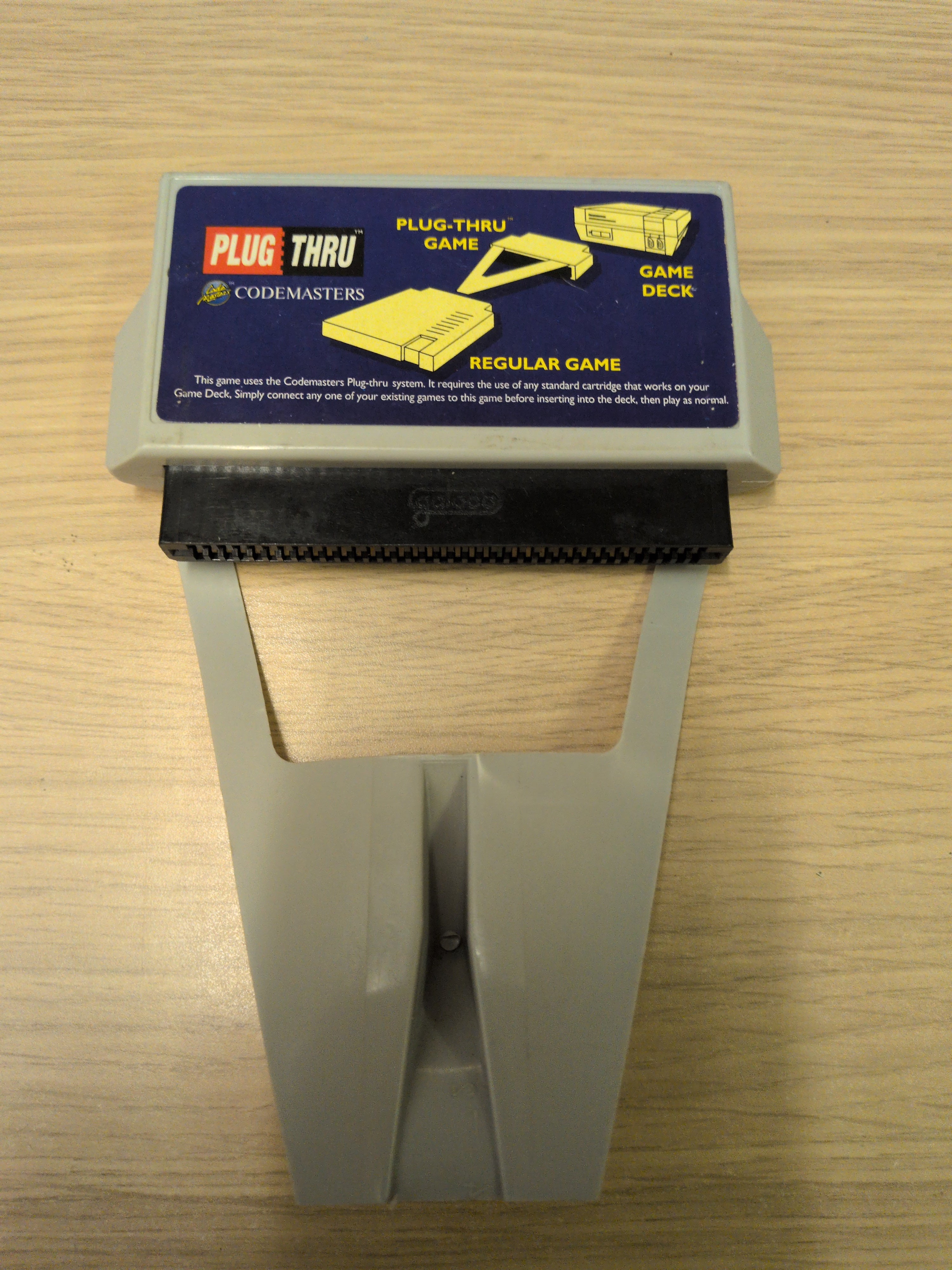 Micro Machines Codemasters Plug Thru Nintendo NES game Cart Only