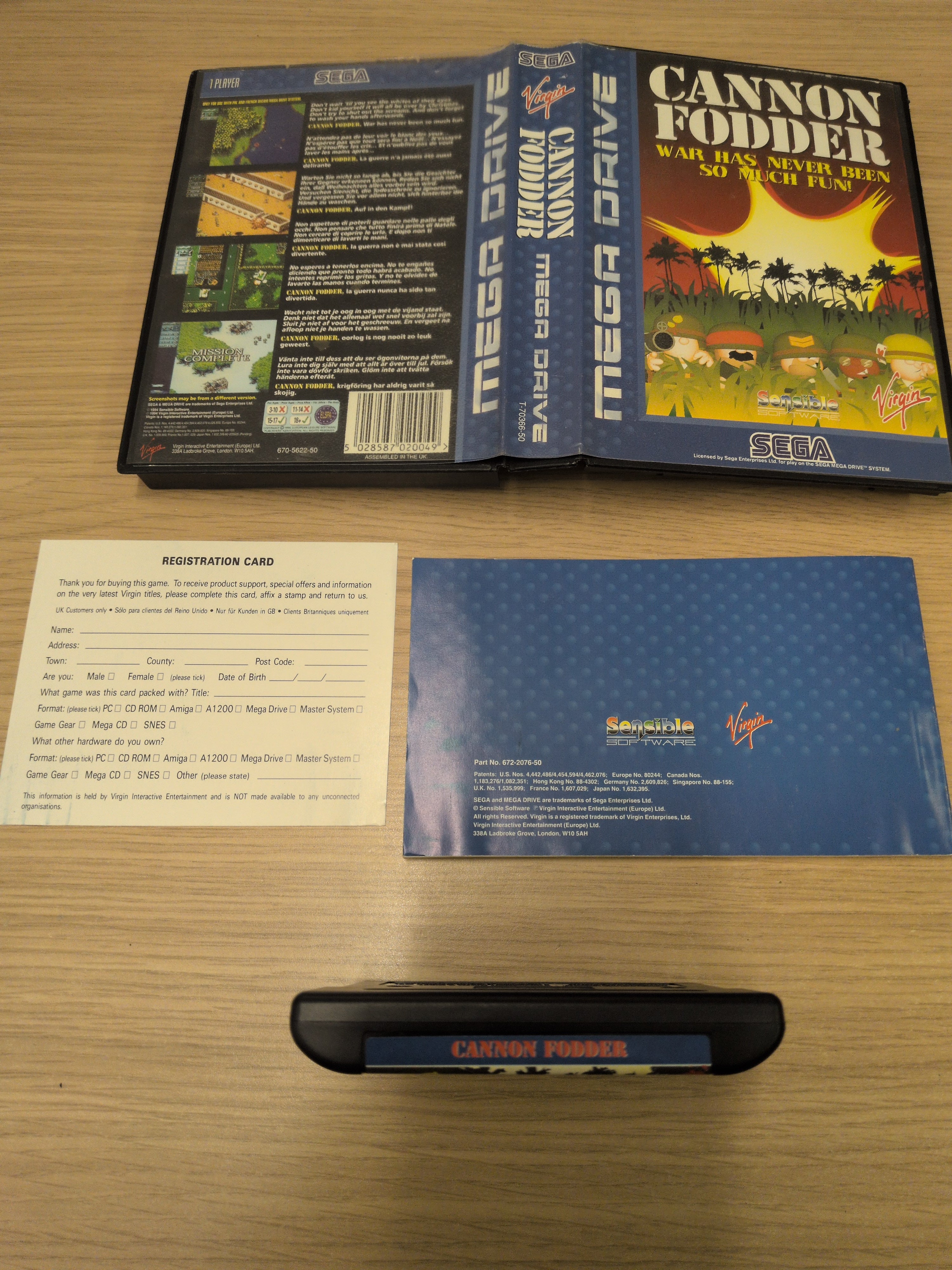 Cannon Fodder Sega Mega Drive game