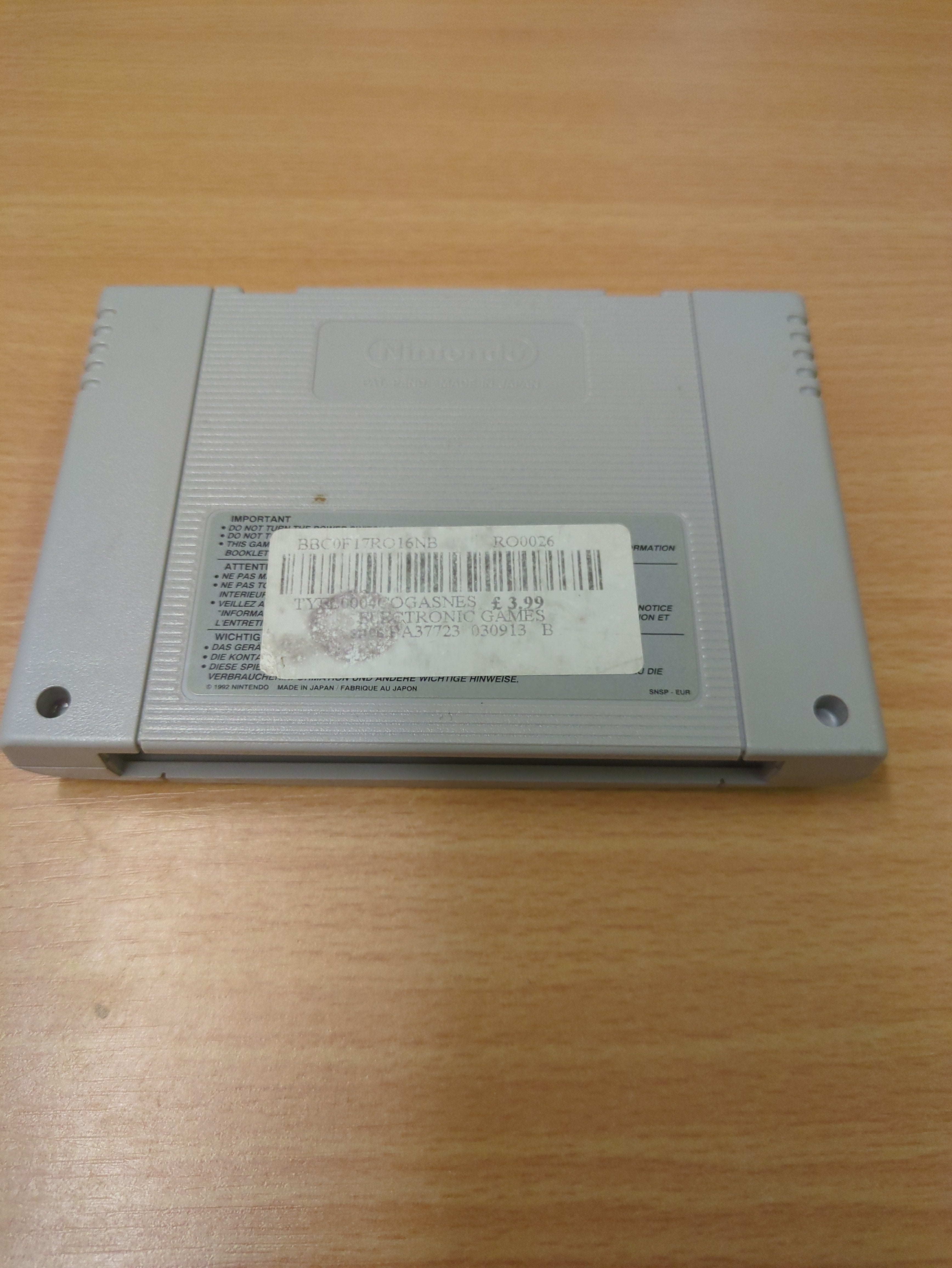 FIFA International Soccer Super Nintendo SNES game Cart Only