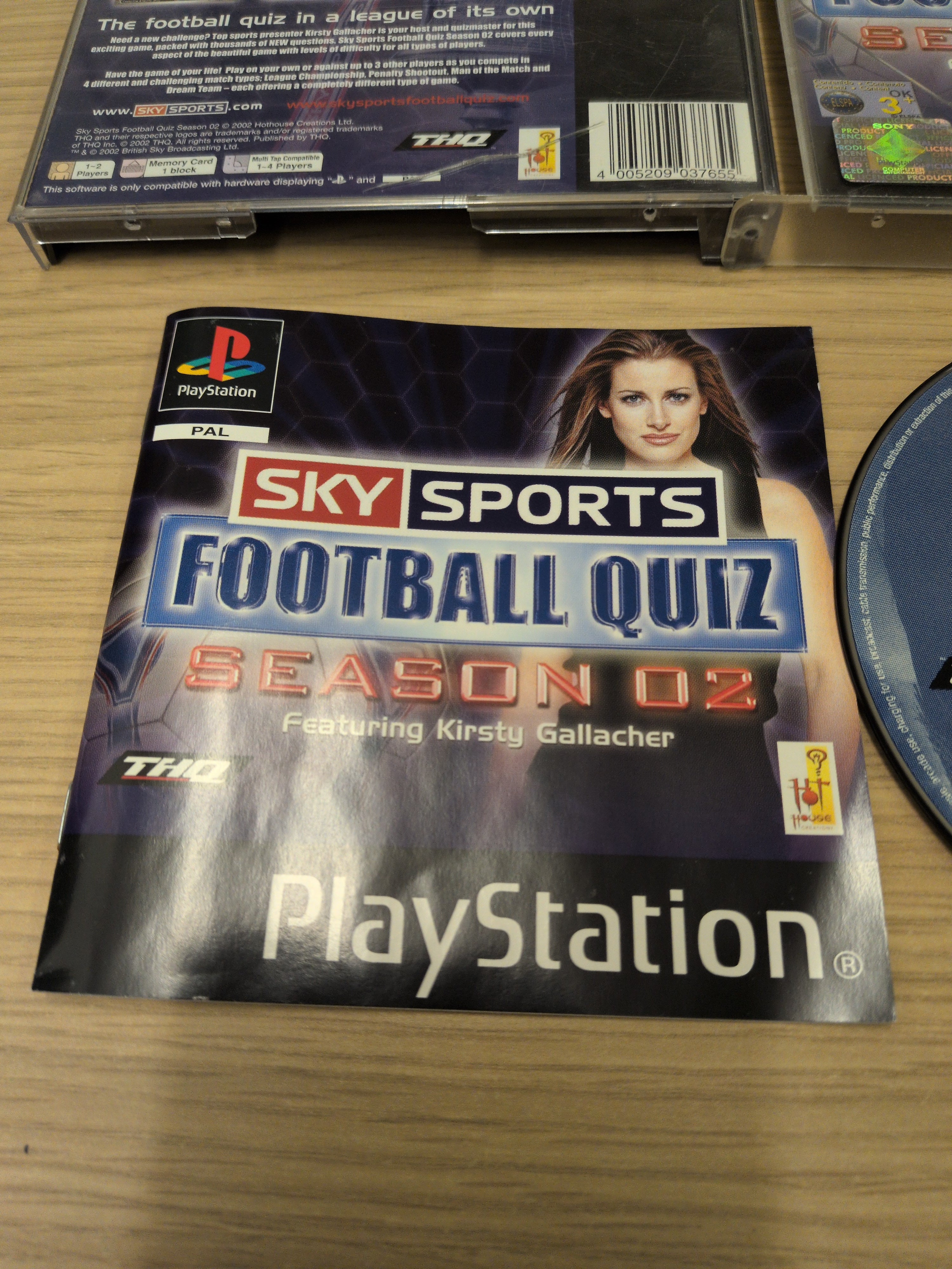 Sky Sports Football Quiz Season 02 Sony PS1 game