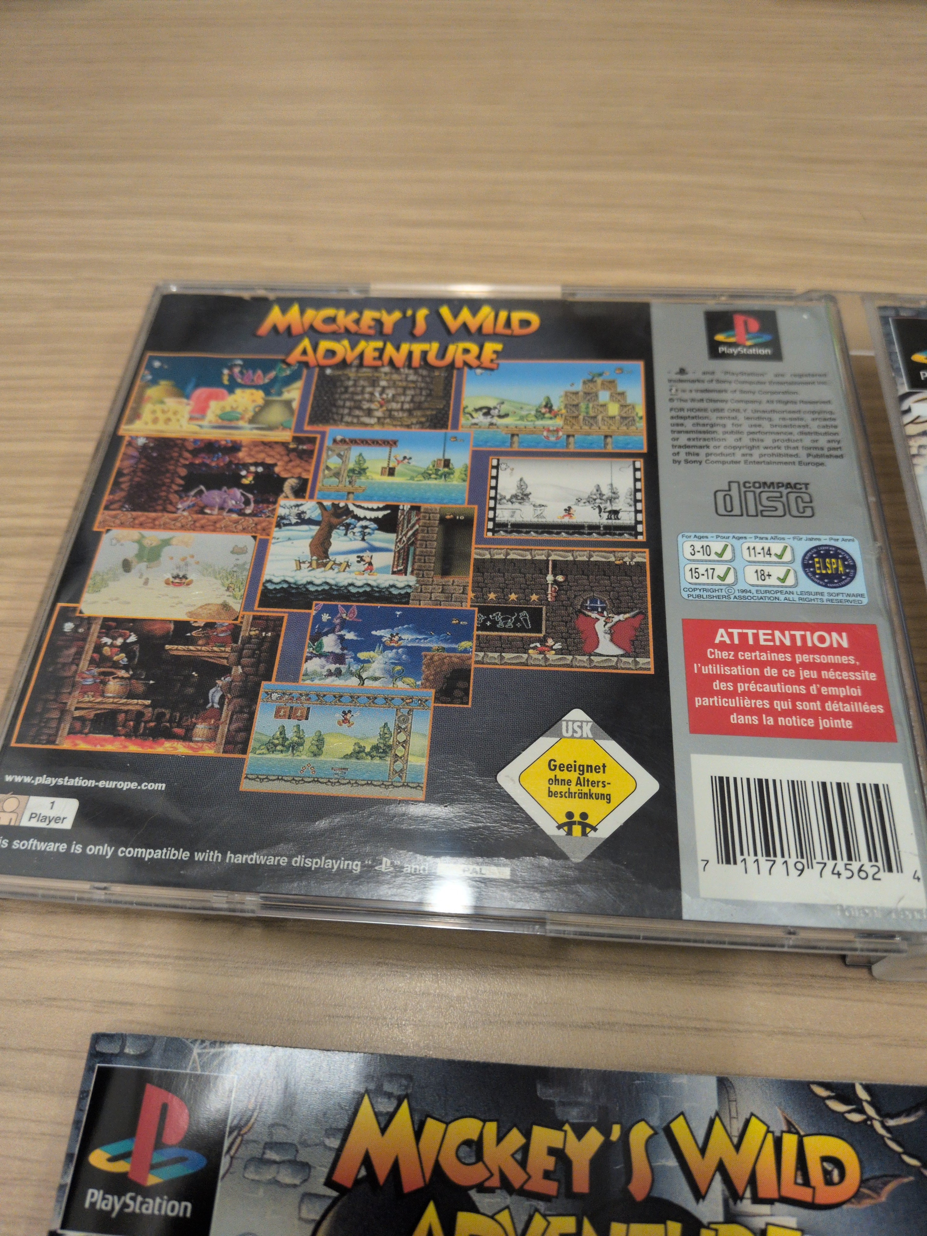 Mickey's Wild Adventure Platinum Sony PS1 game
