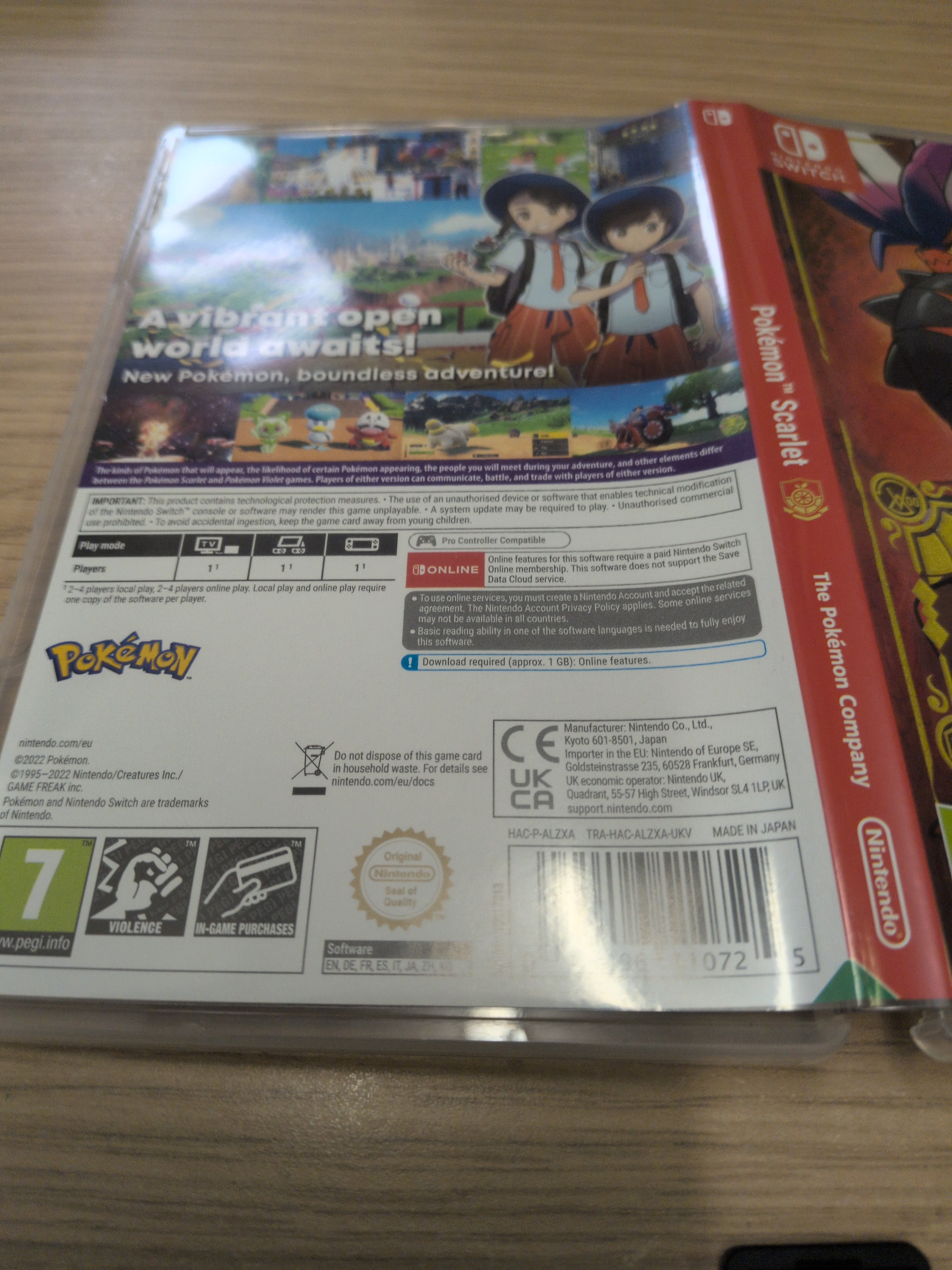 Pokemon Scarlet Nintendo Switch game