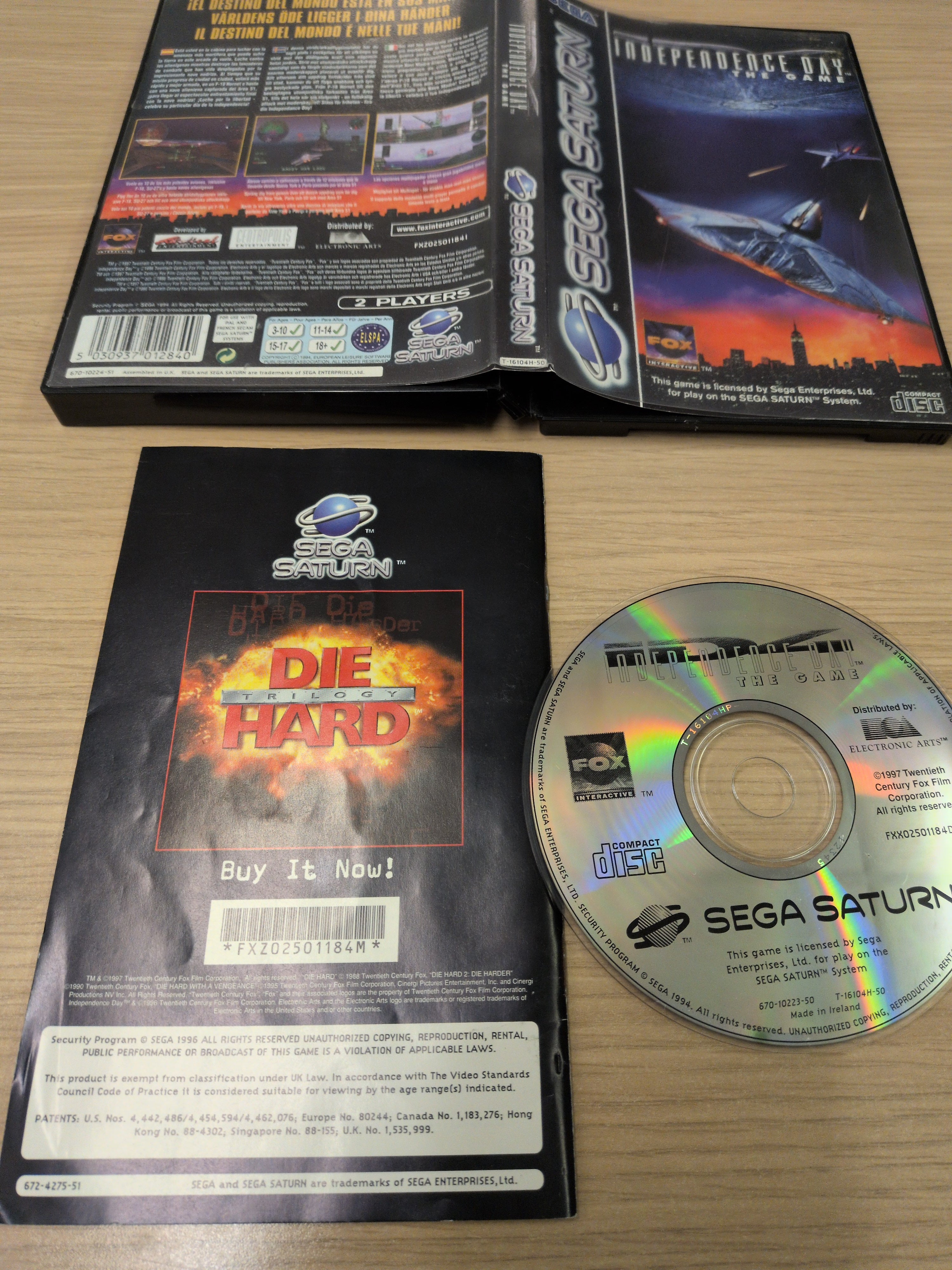 Independence Day Sega Saturn game