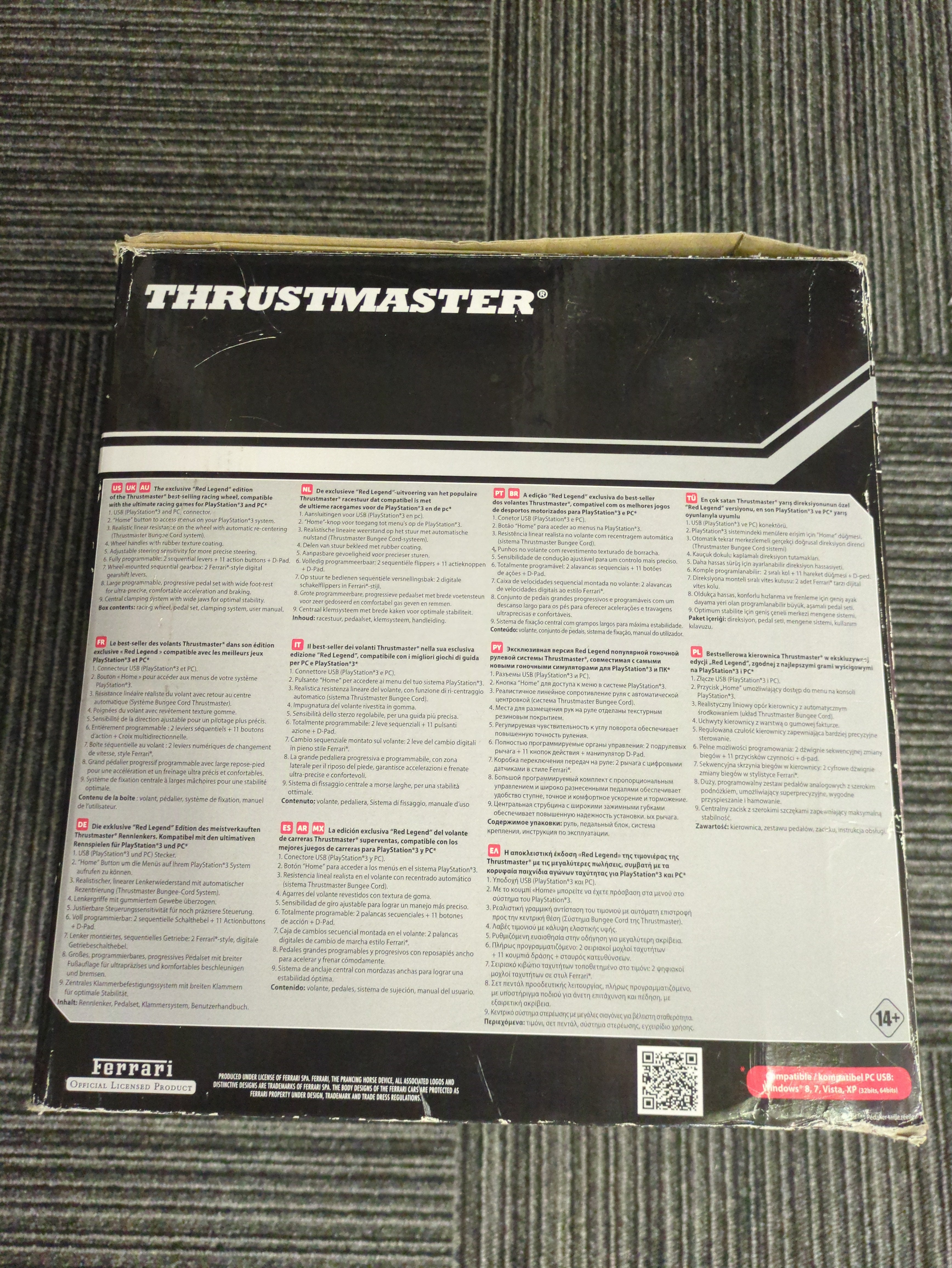 Thrustmaster Ferrari Racing Wheel Red Legend Edition for PlayStation PS3 / PC