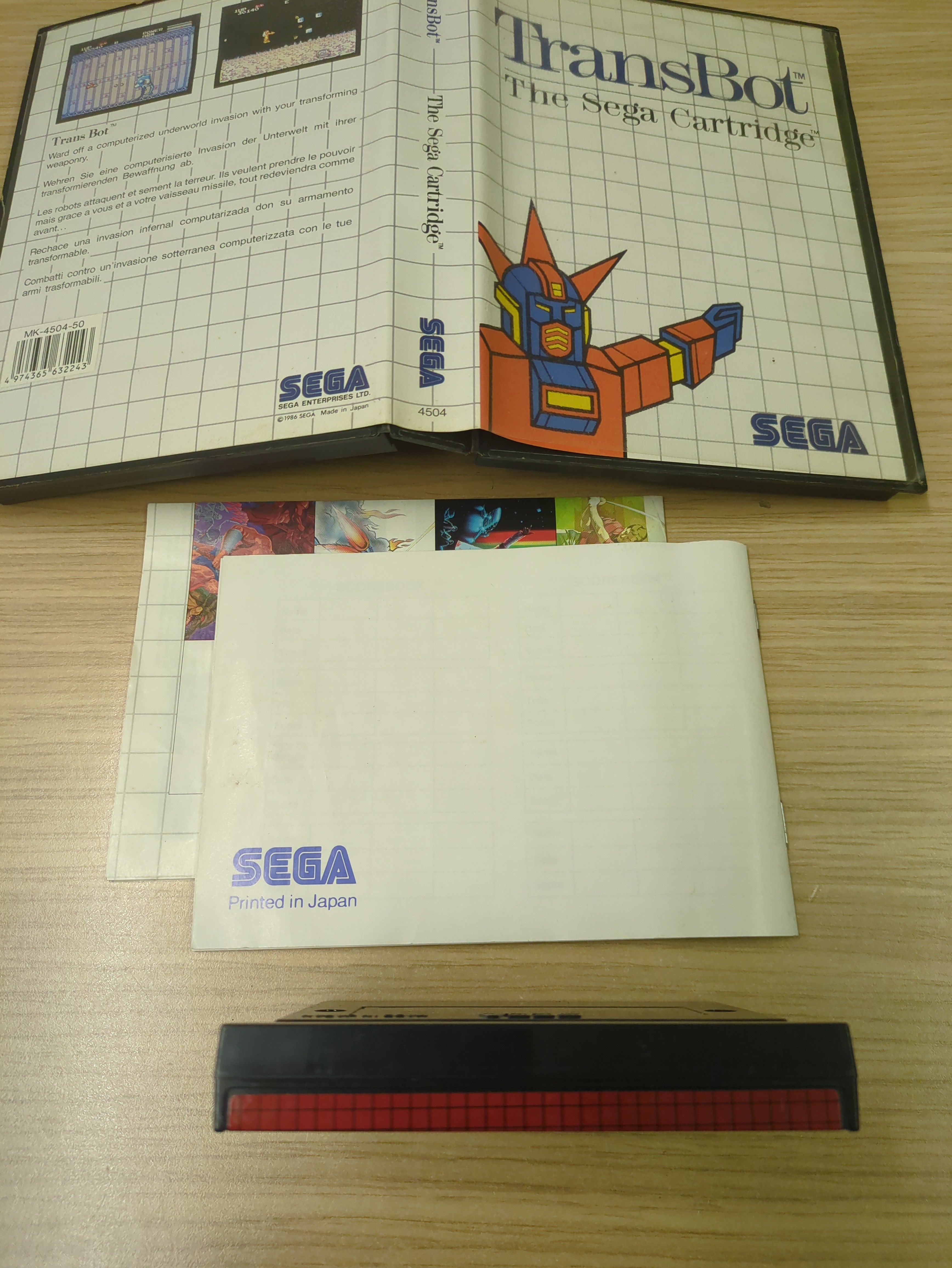TransBot Sega Master System game