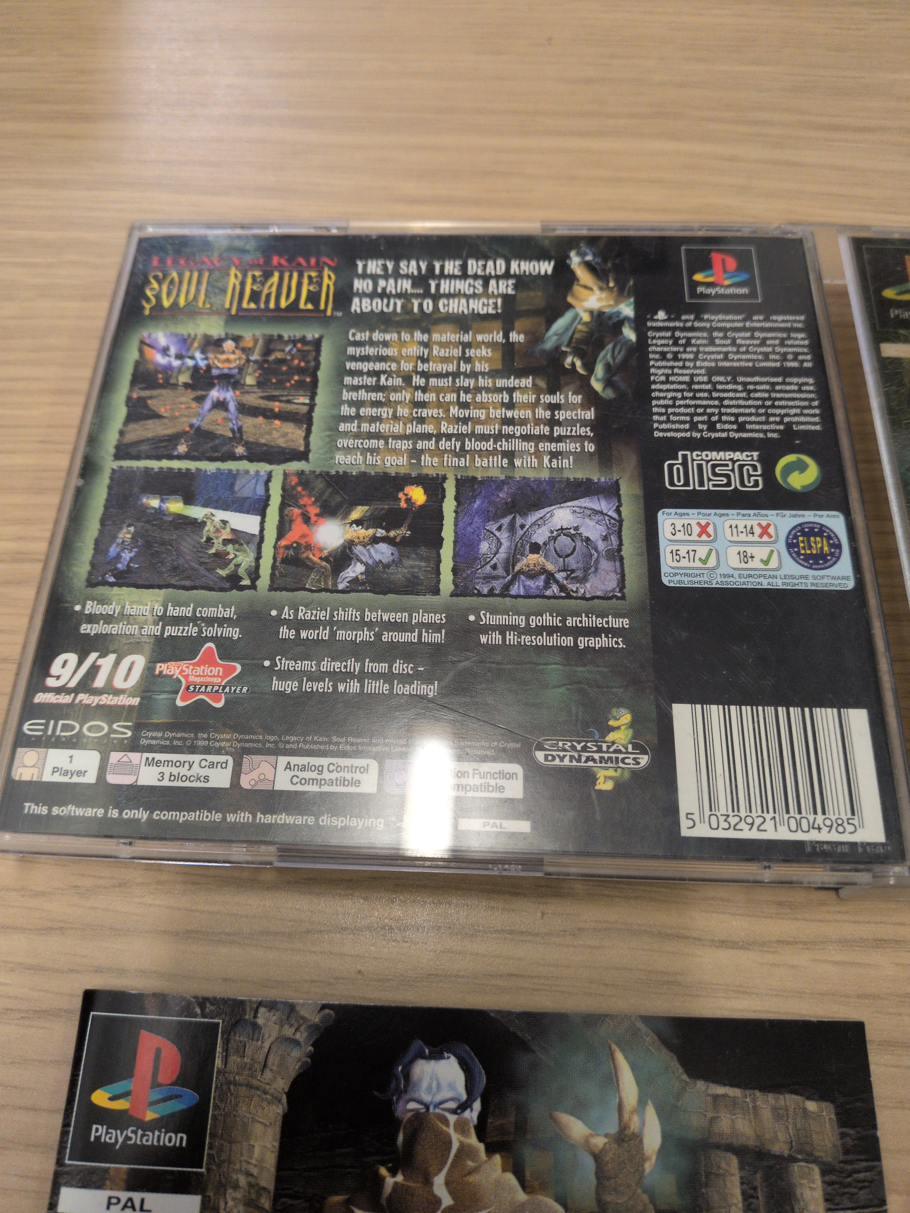 Legacy of Kain Soul Reaver Sony PS1 game