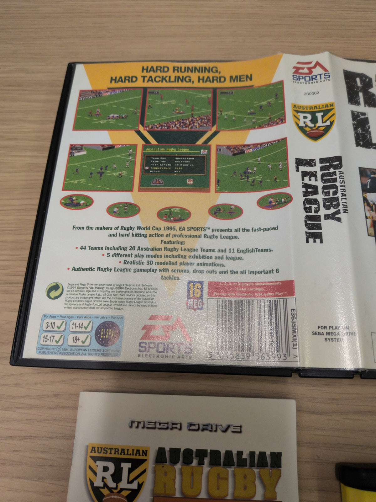 Australian Rugby League Sega Mega Drive game