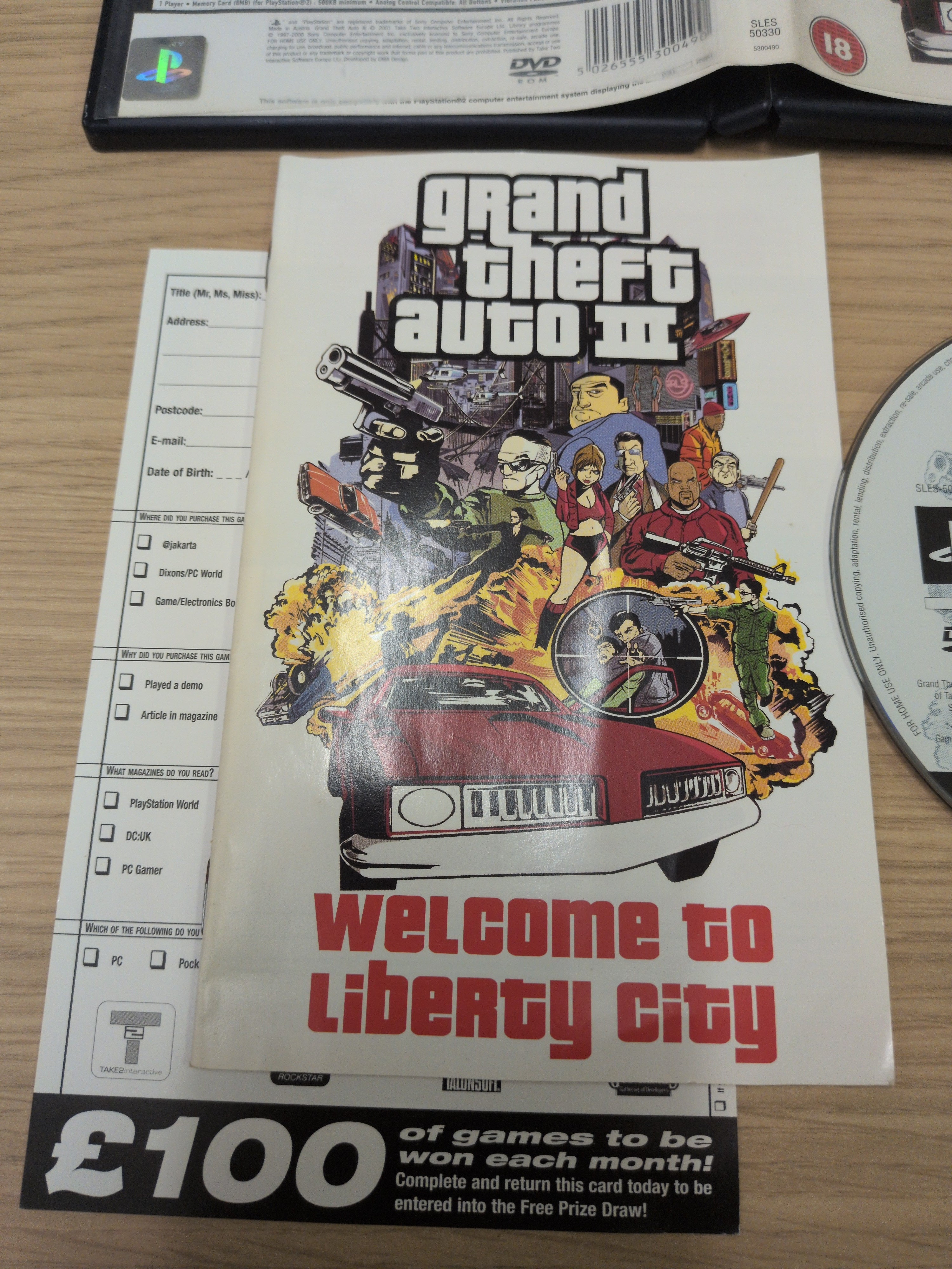 Grand Theft Auto III Sony PS2 game
