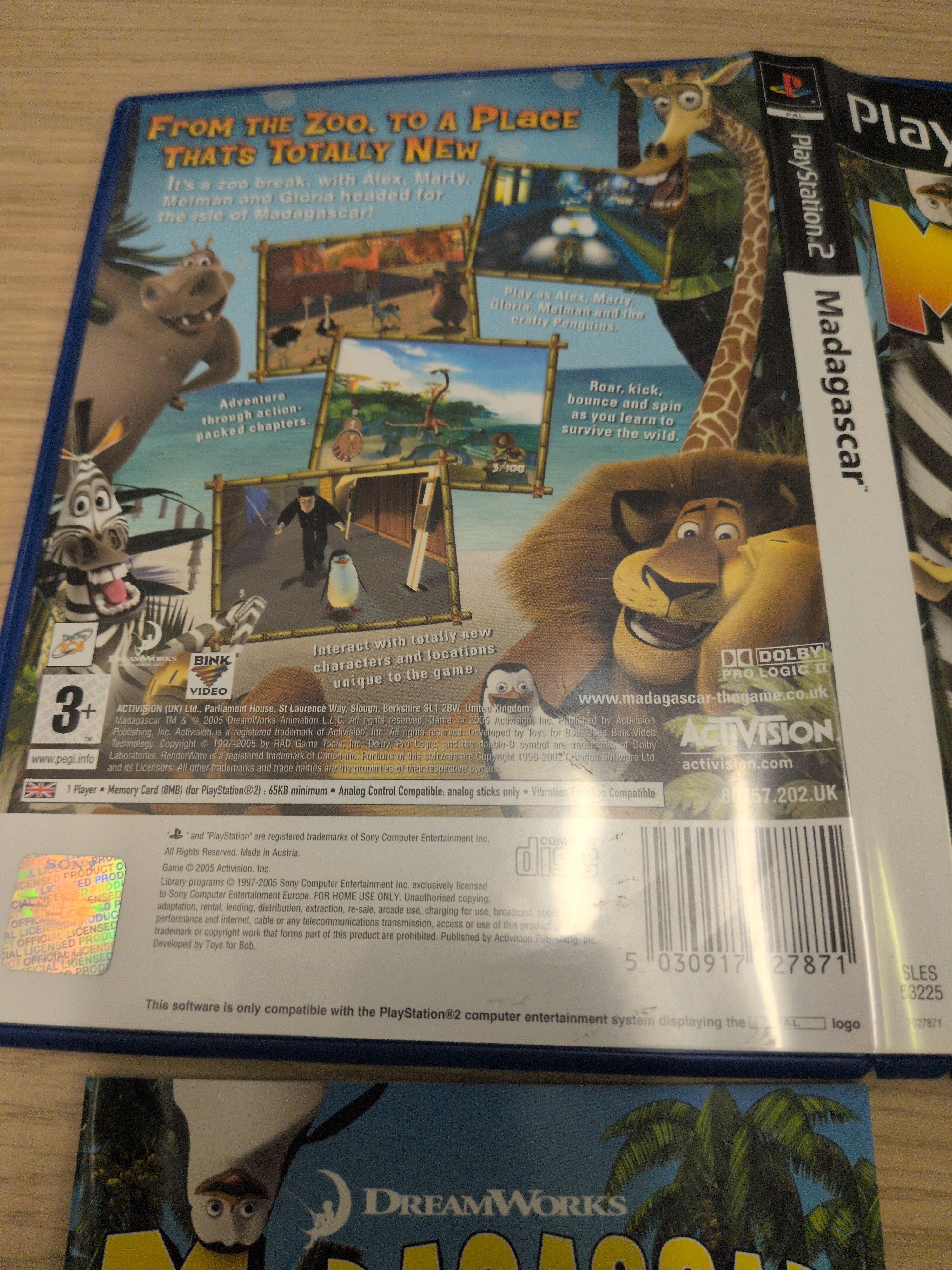 Madagascar Sony PS2 game