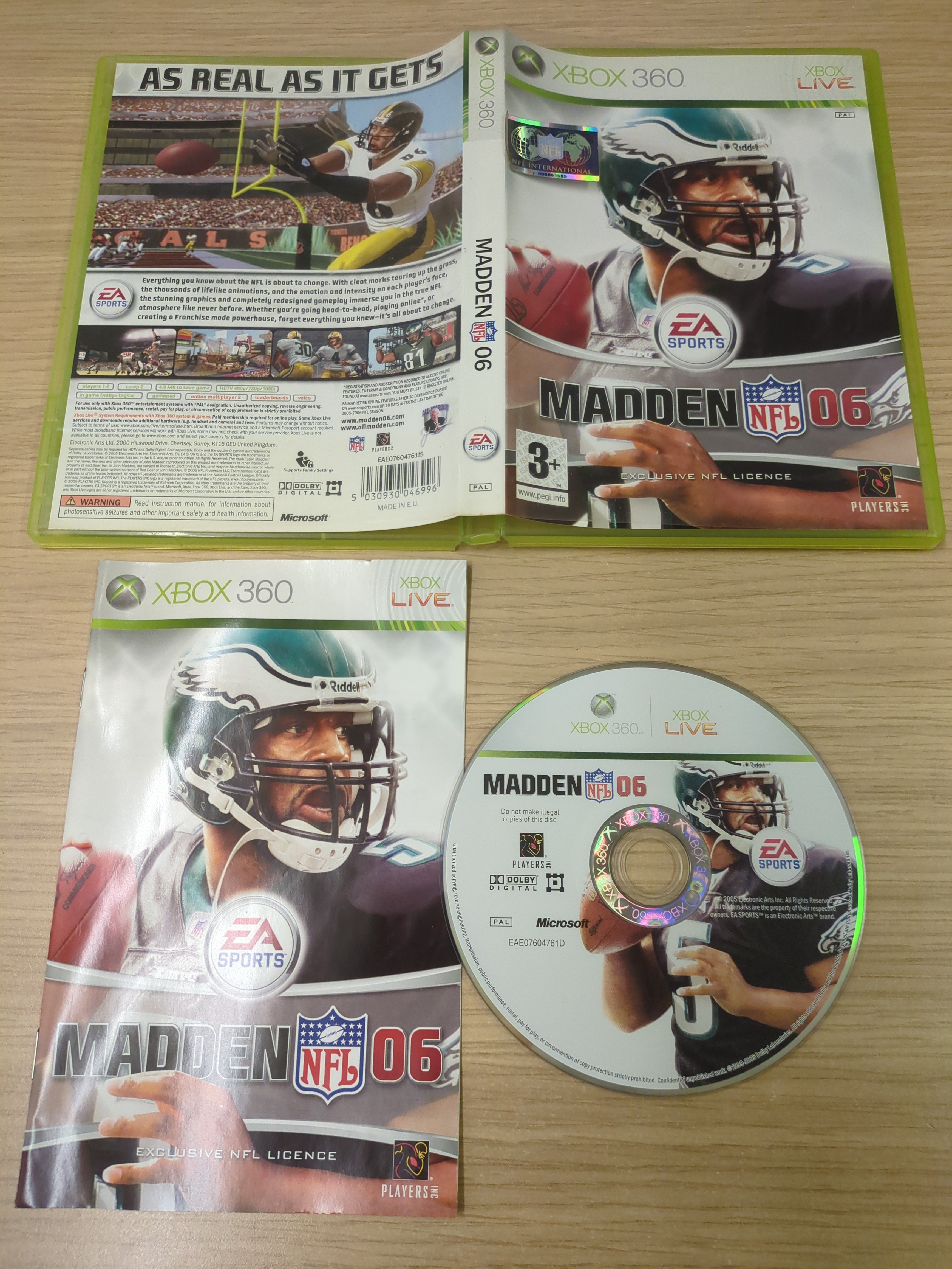 Madden NFL 06 Xbox 360 game