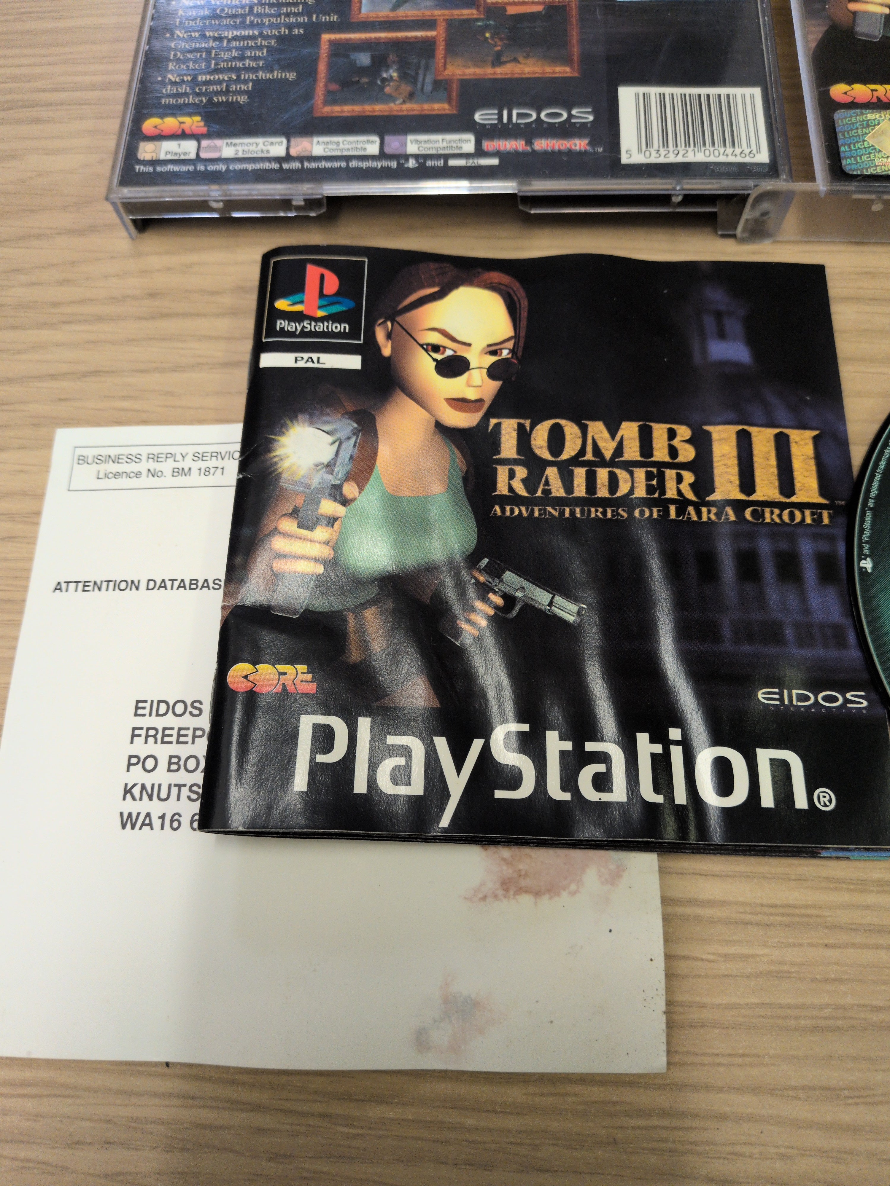 Tomb Raider III Sony PS1 game