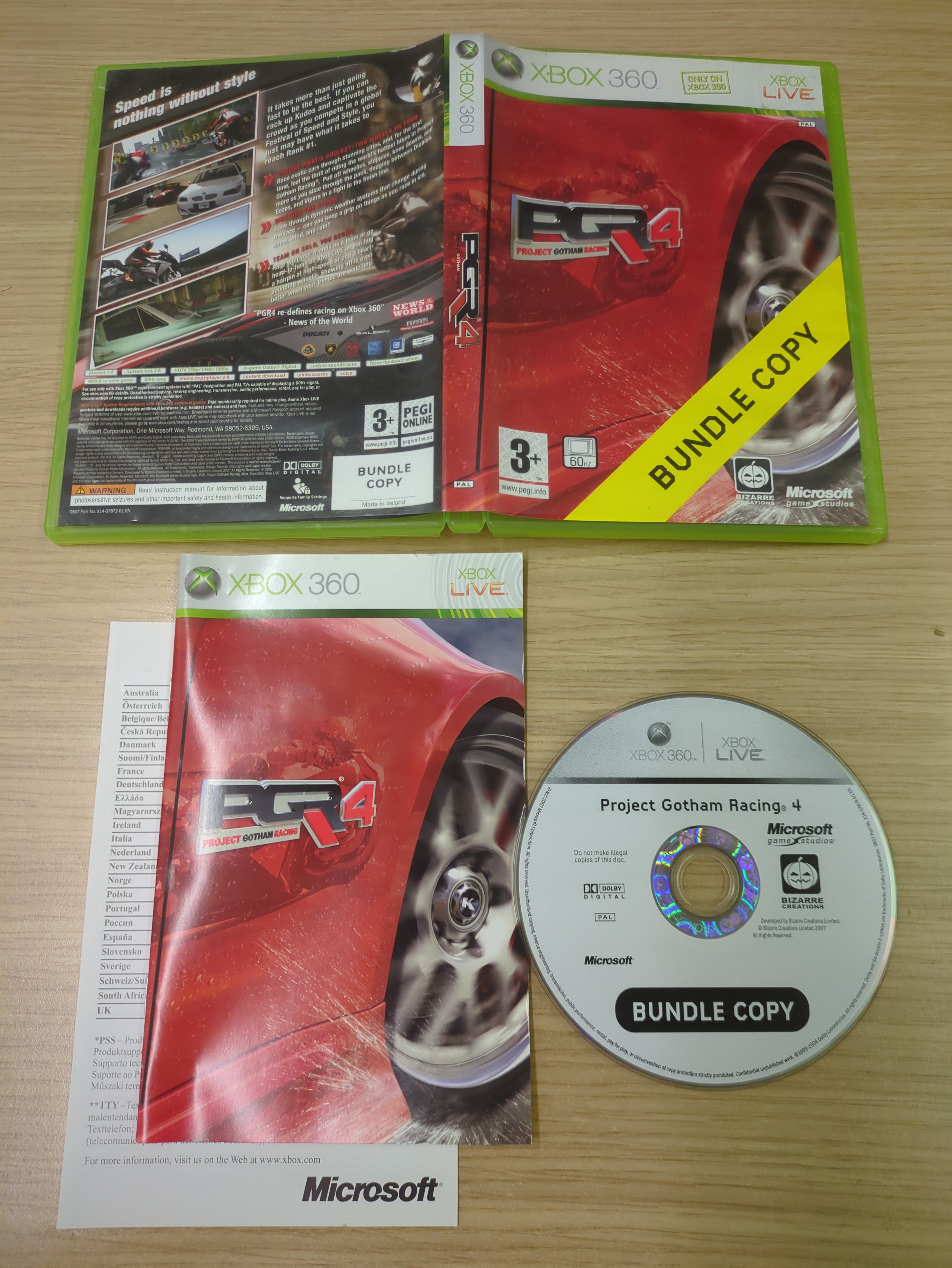 Project Gotham Racing 4 Xbox 360 game