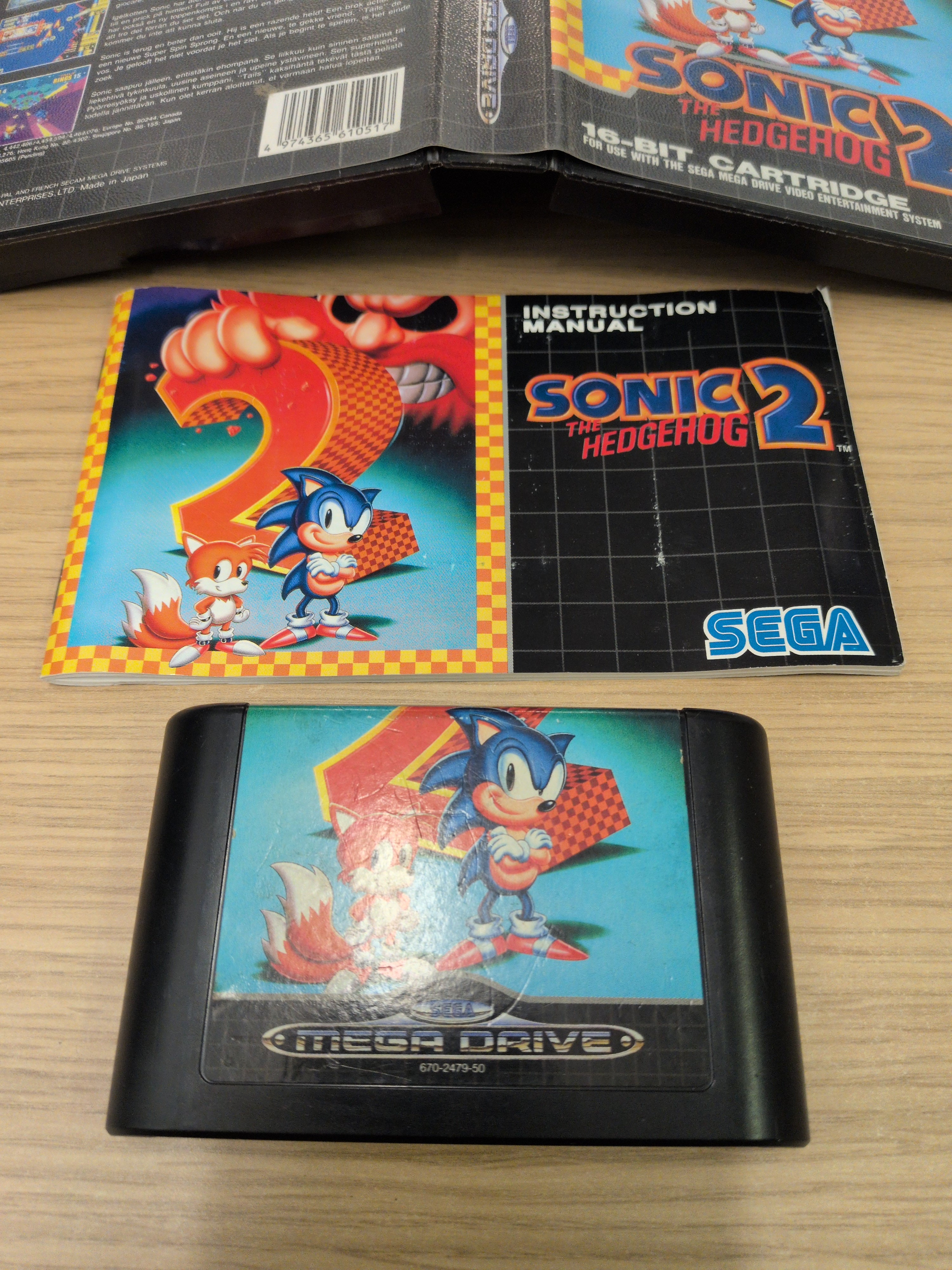 Sonic The Hedgehog 2 Sega Mega Drive game