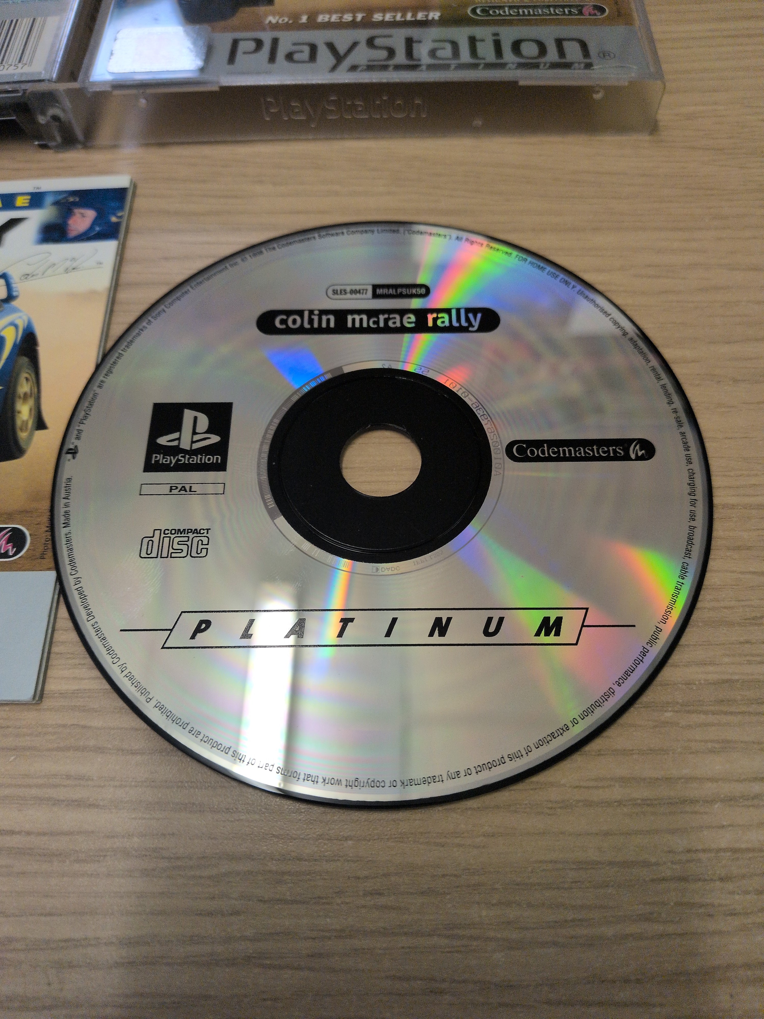 Colin McRae Rally Platinum Sony PS1 game