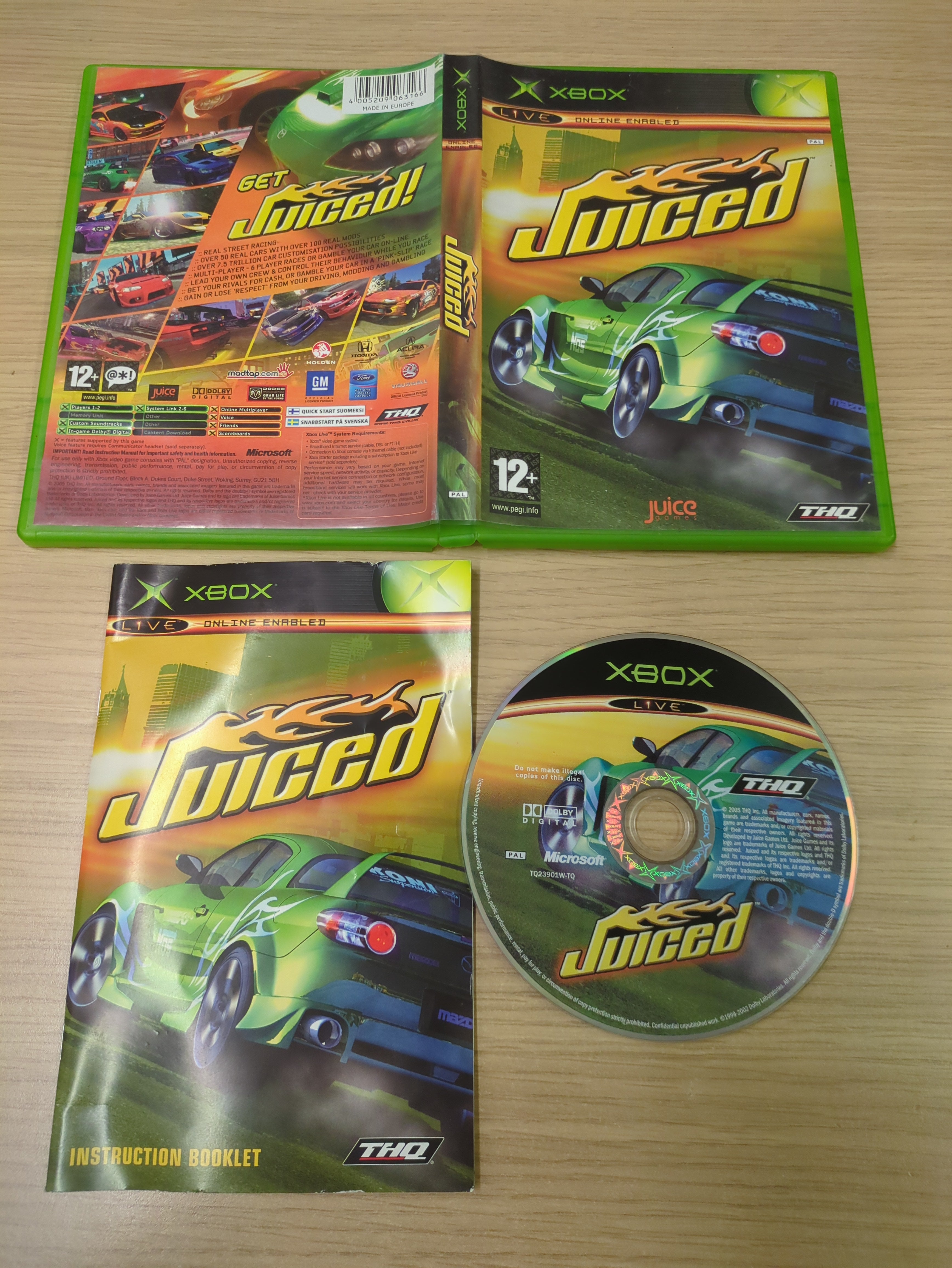 Juiced original Xbox game