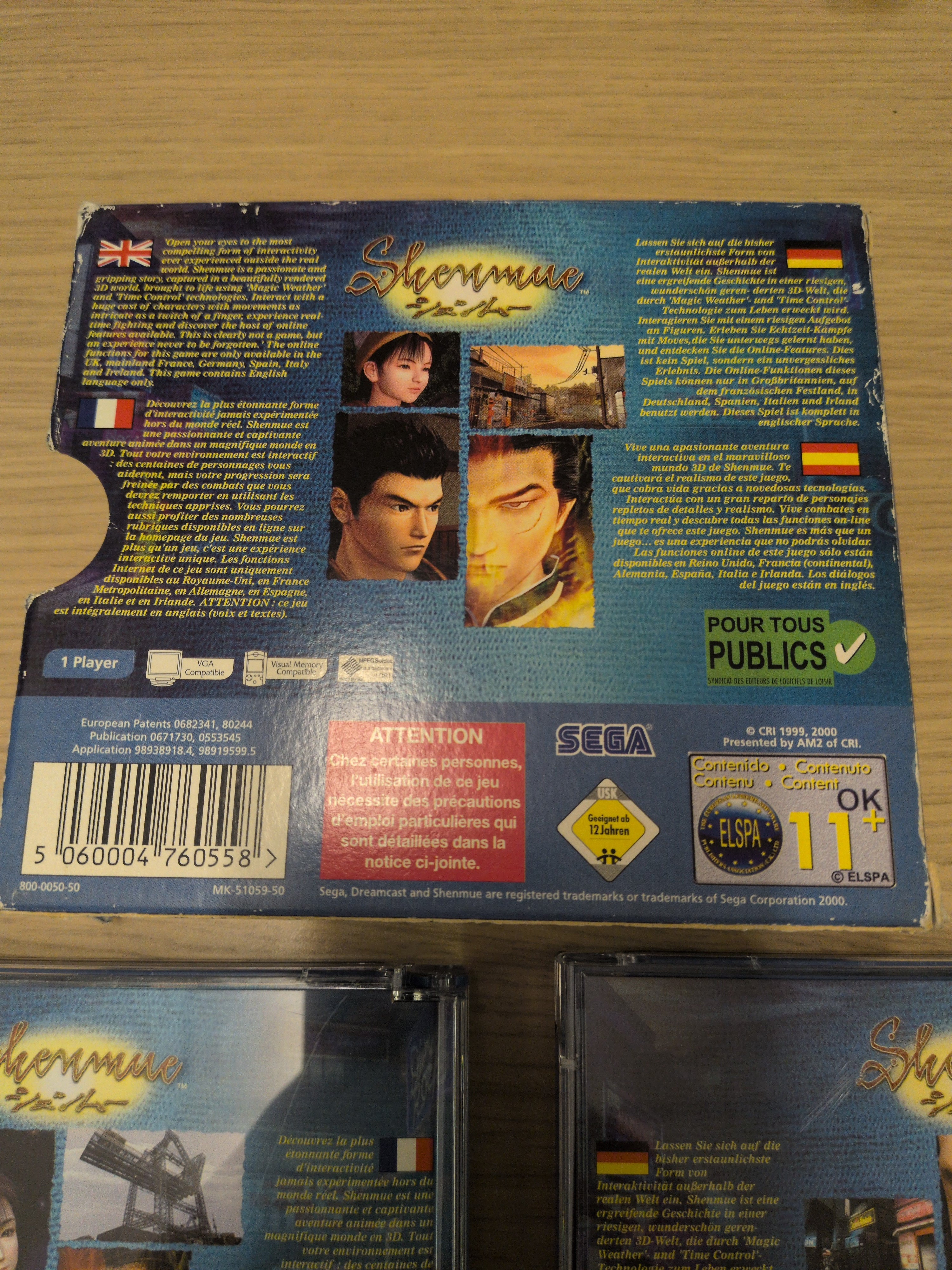 Shenmue Sega Dreamcast game