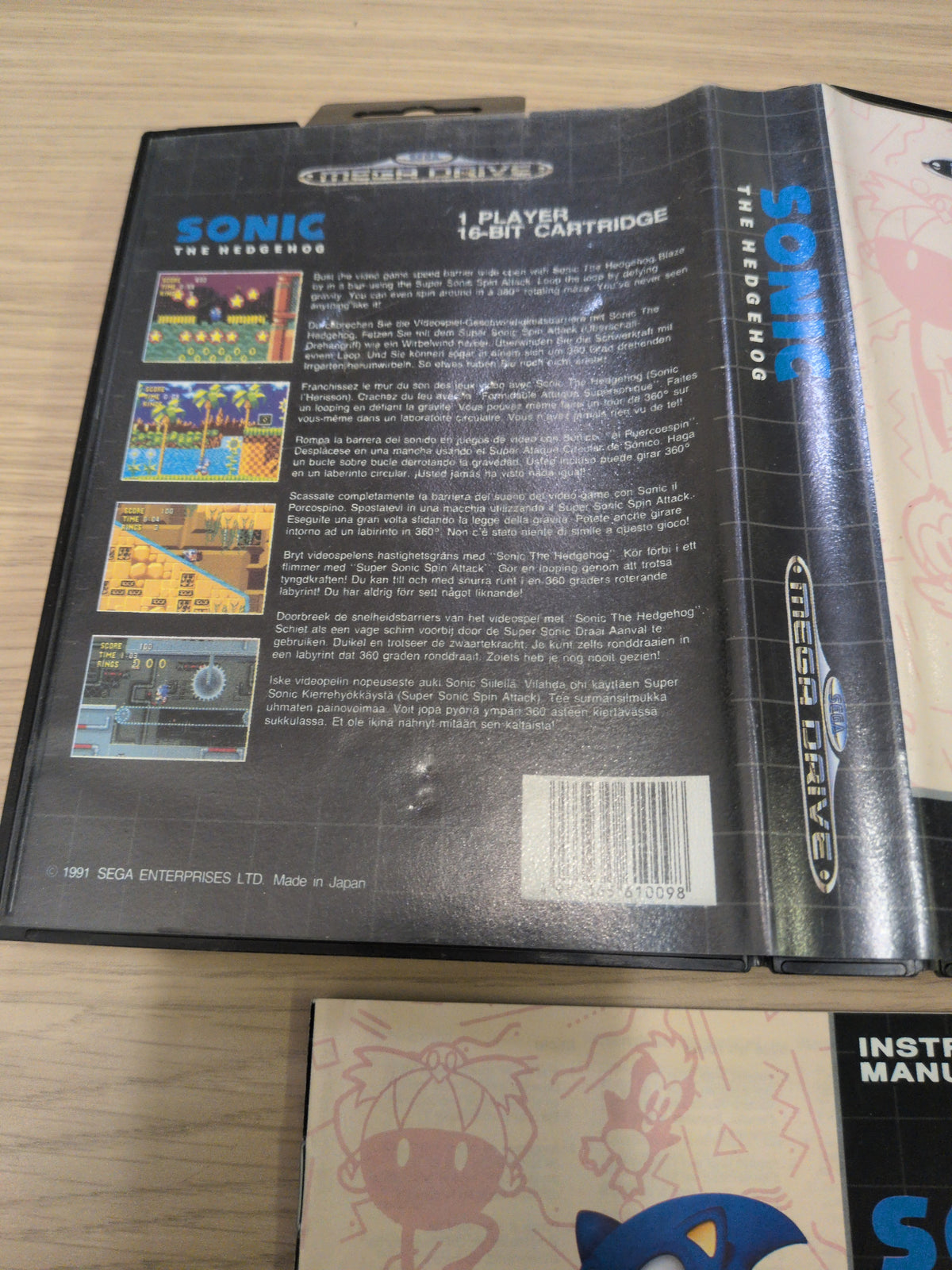 Sonic The Hedgehog Sega Mega Drive game