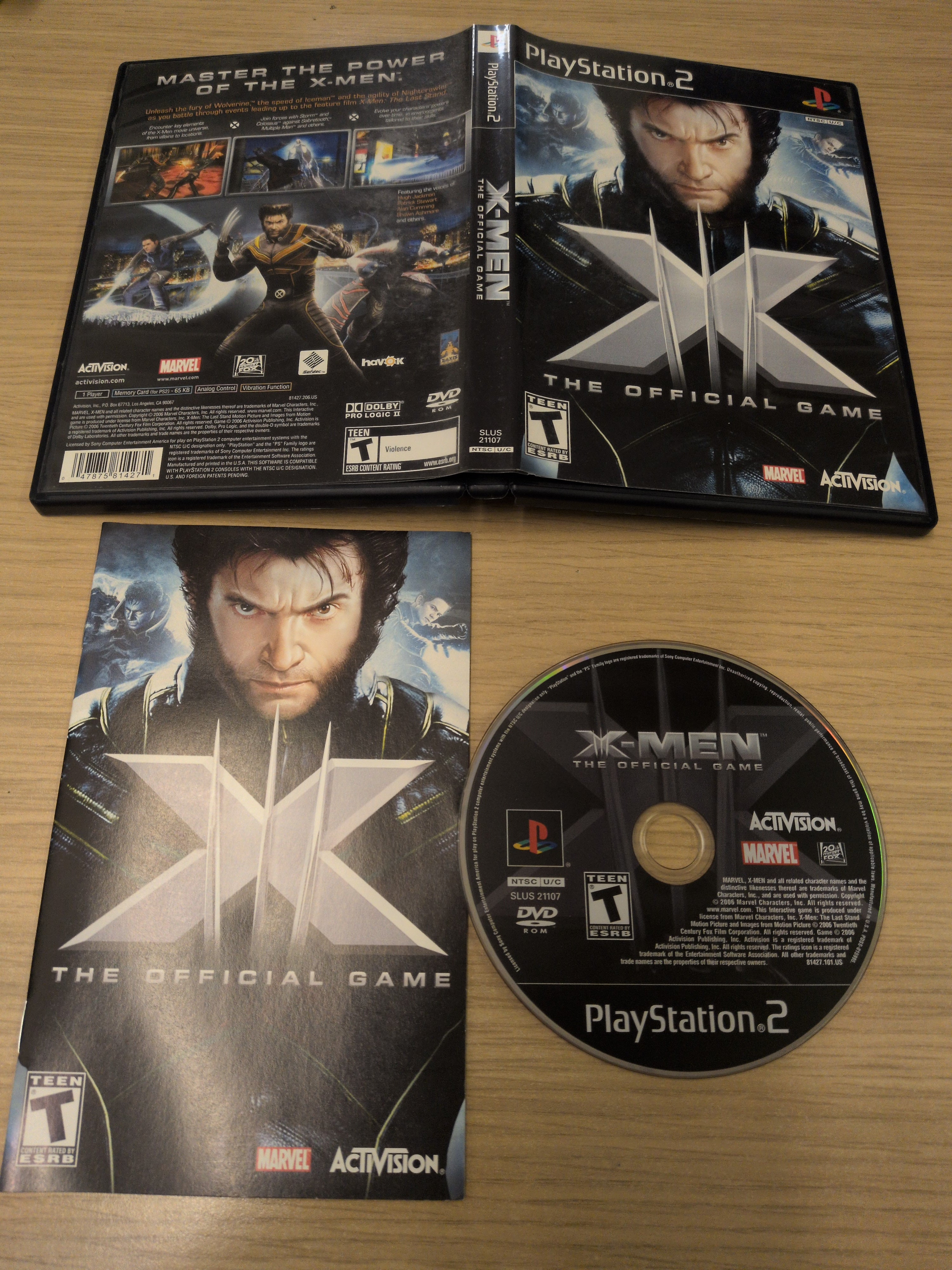 X-Men The Official Game Sony PS2 game NTSC