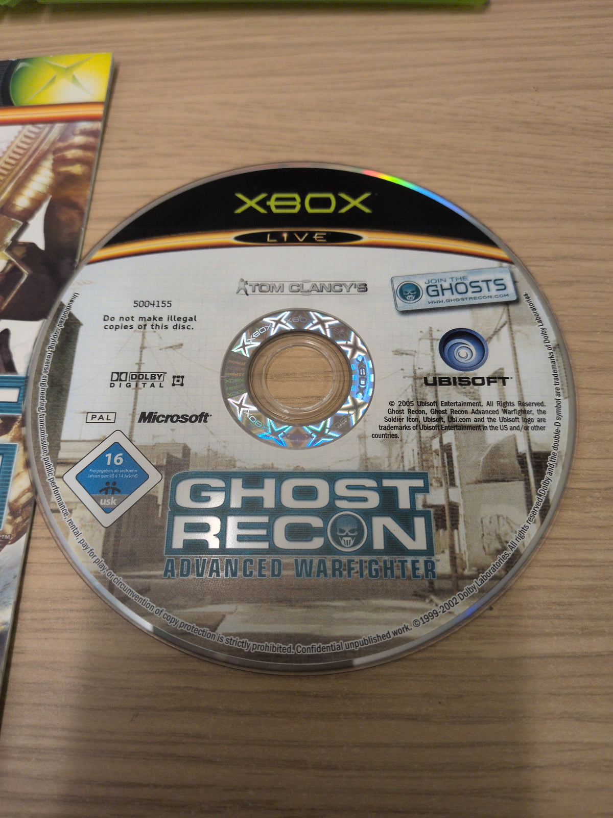 Tom Clancy's Ghost Recon: Advanced Warfighter original Xbox game