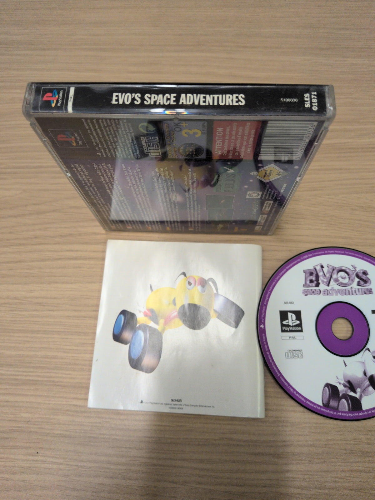 Evo's Space Adventures Sony PS1 game
