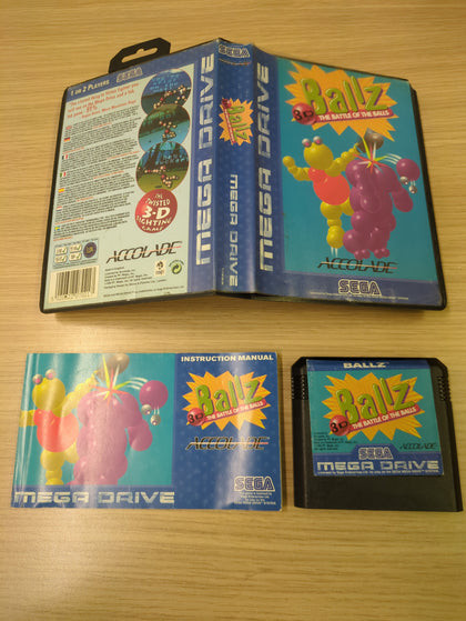 Ballz 3D: The Battle of the Balls Sega Mega Drive game complete