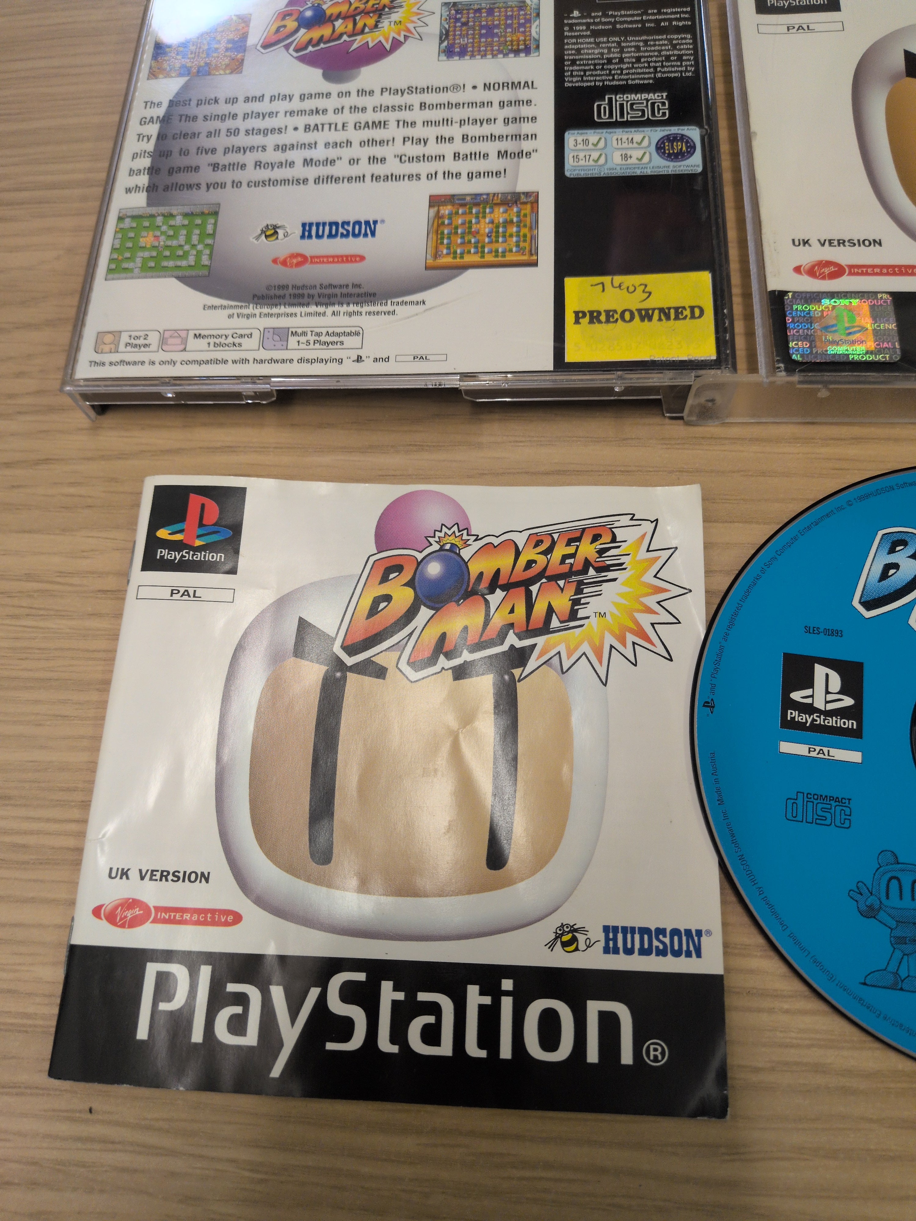 Bomberman Sony PS1 game