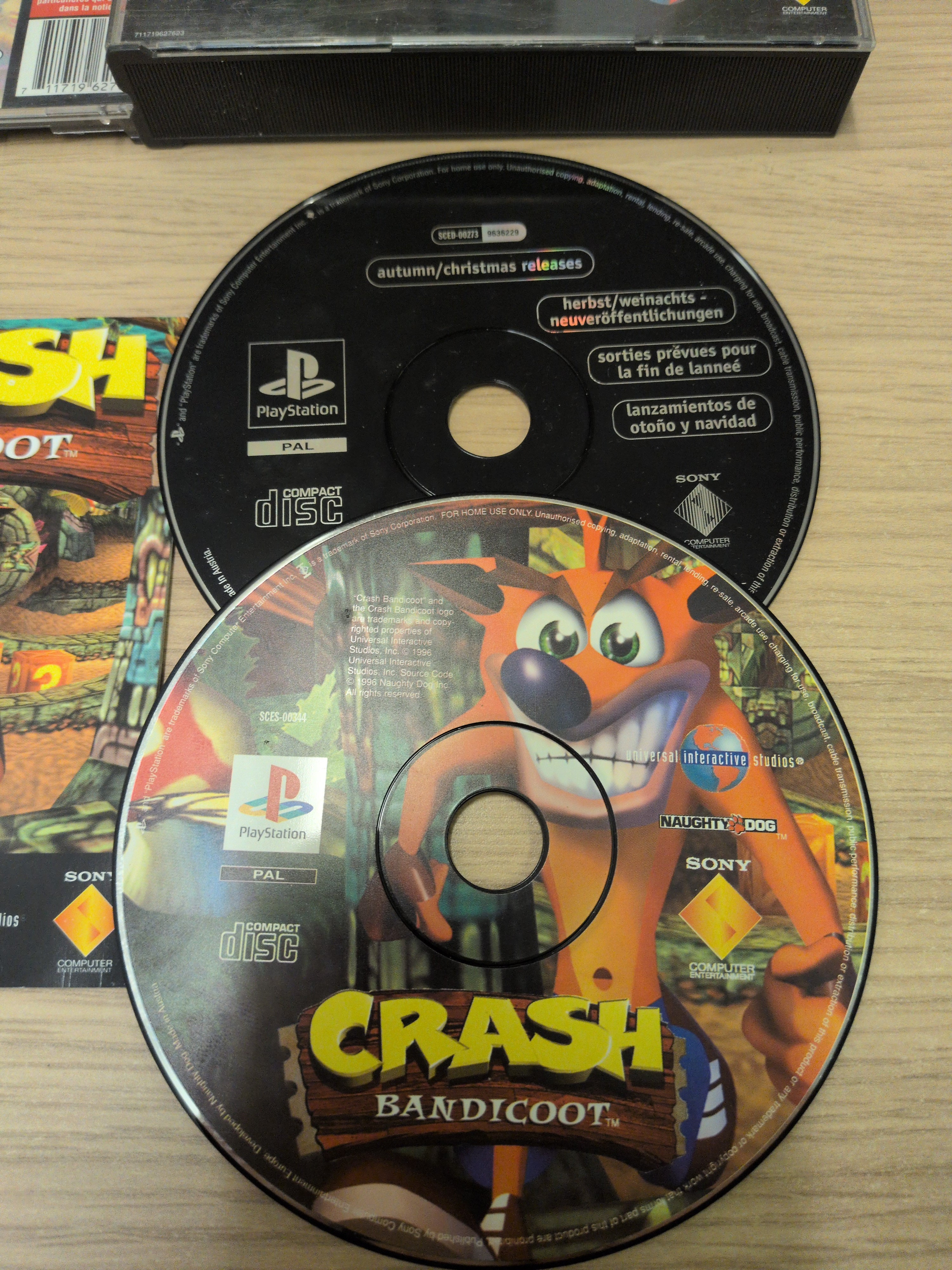 Crash Bandicoot (Big Box) Sony PS1 with demo disc