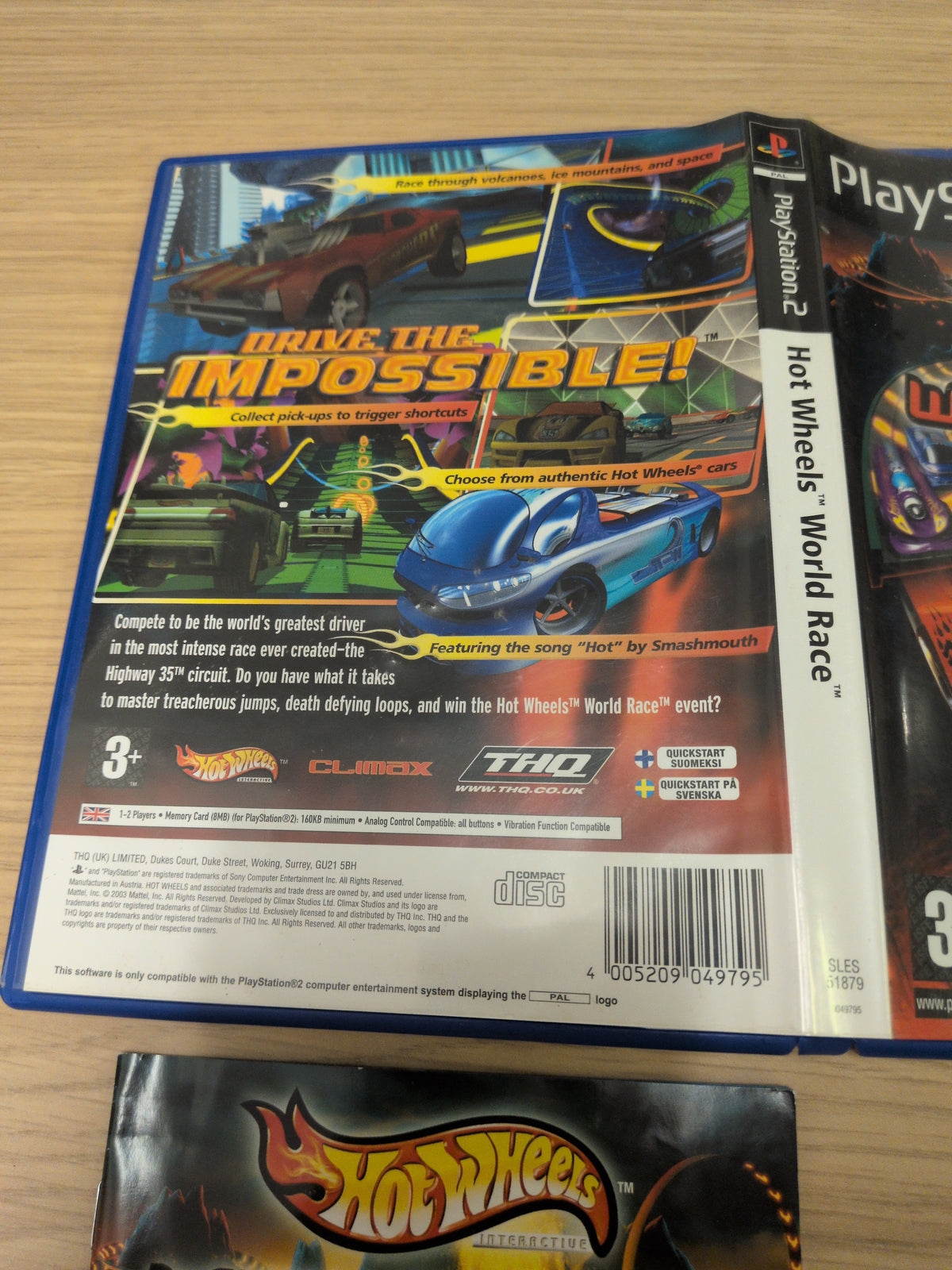Hot Wheels World Race Sony PS2 game