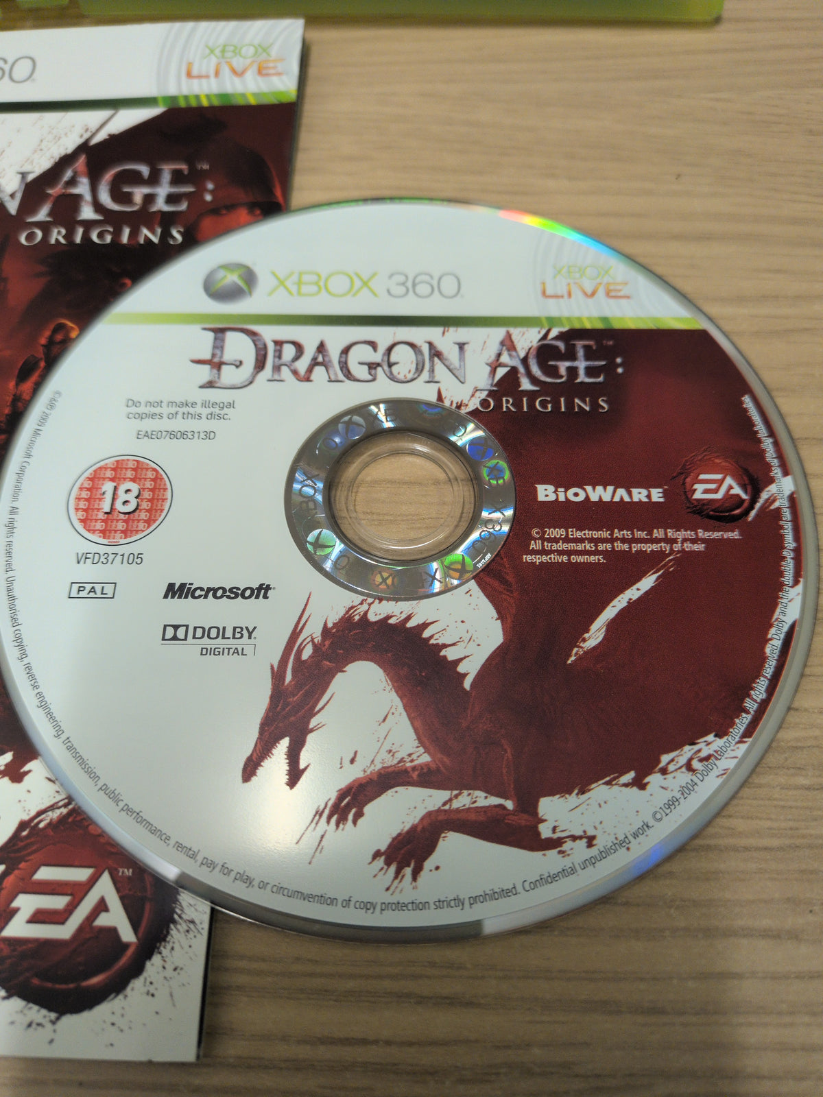 Dragon Age Origins Xbox 360 game
