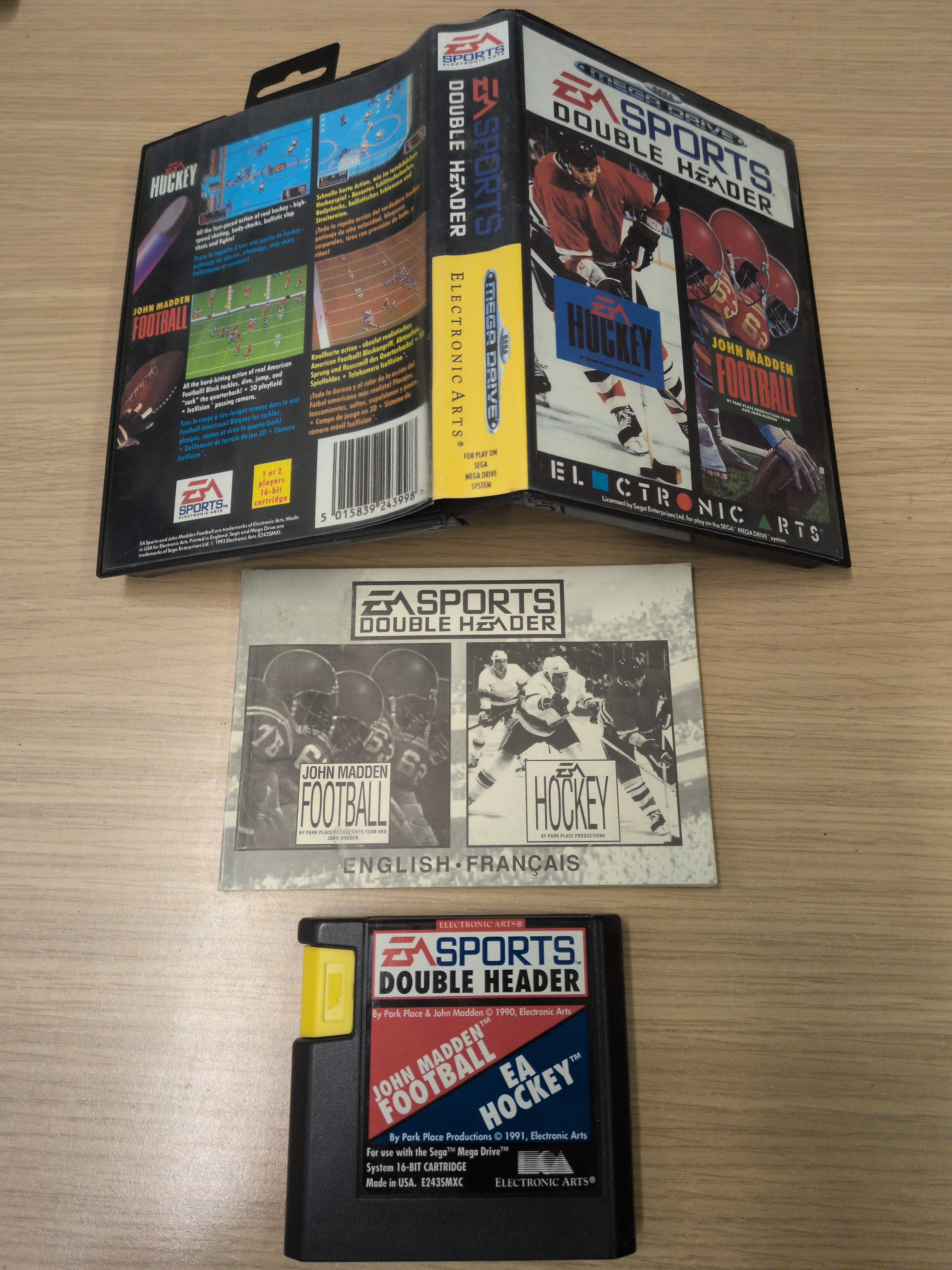 EA Sports Double Header Sega Mega Drive game