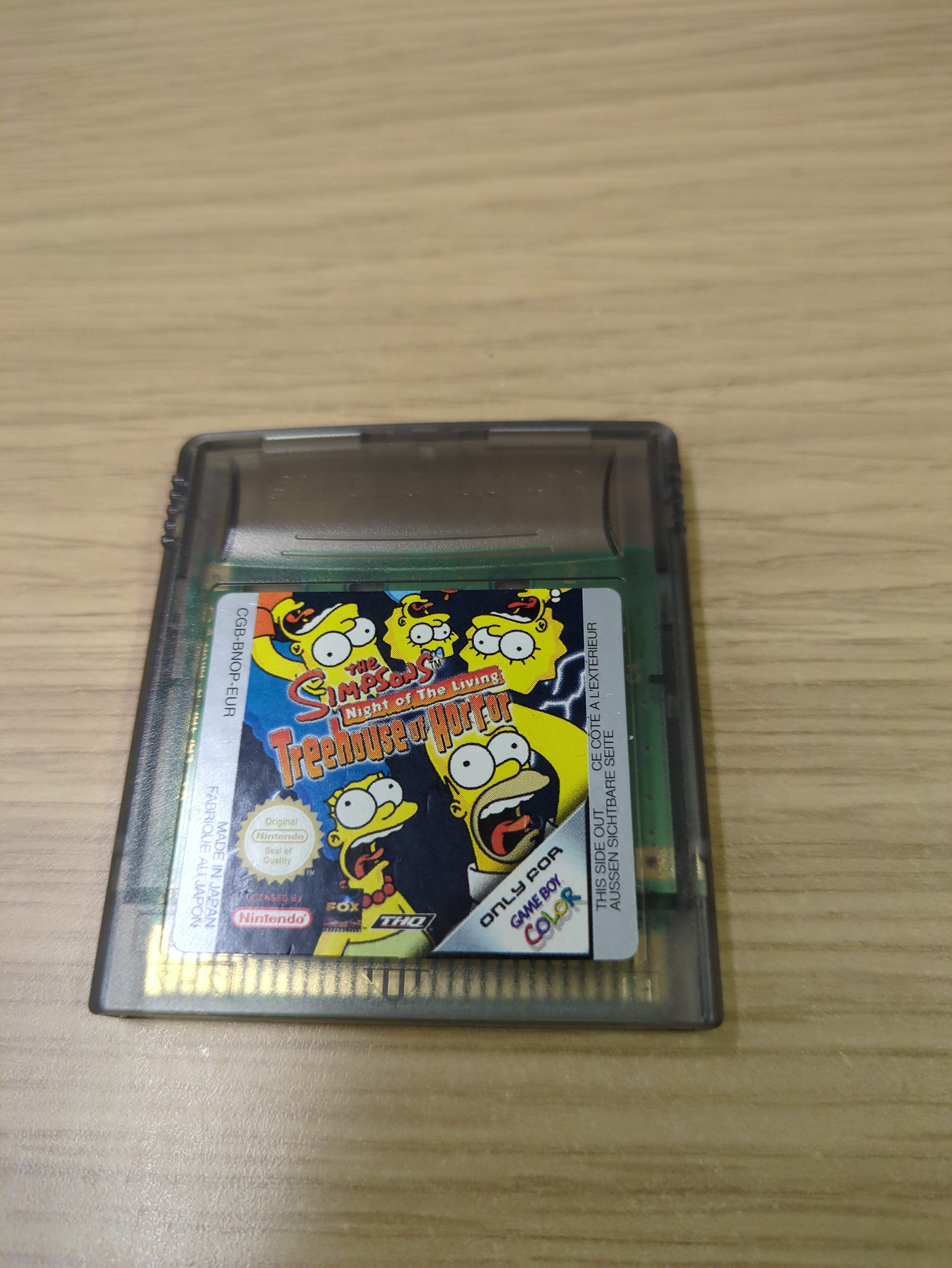 The Simpsons Night of The Living Treehouse of Horror Nintendo Game Boy Color Cart Only
