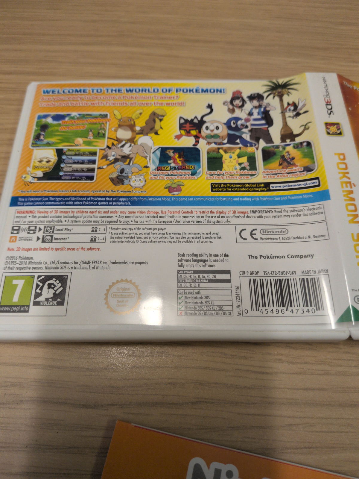 Pokemon Sun Nintendo 3DS game
