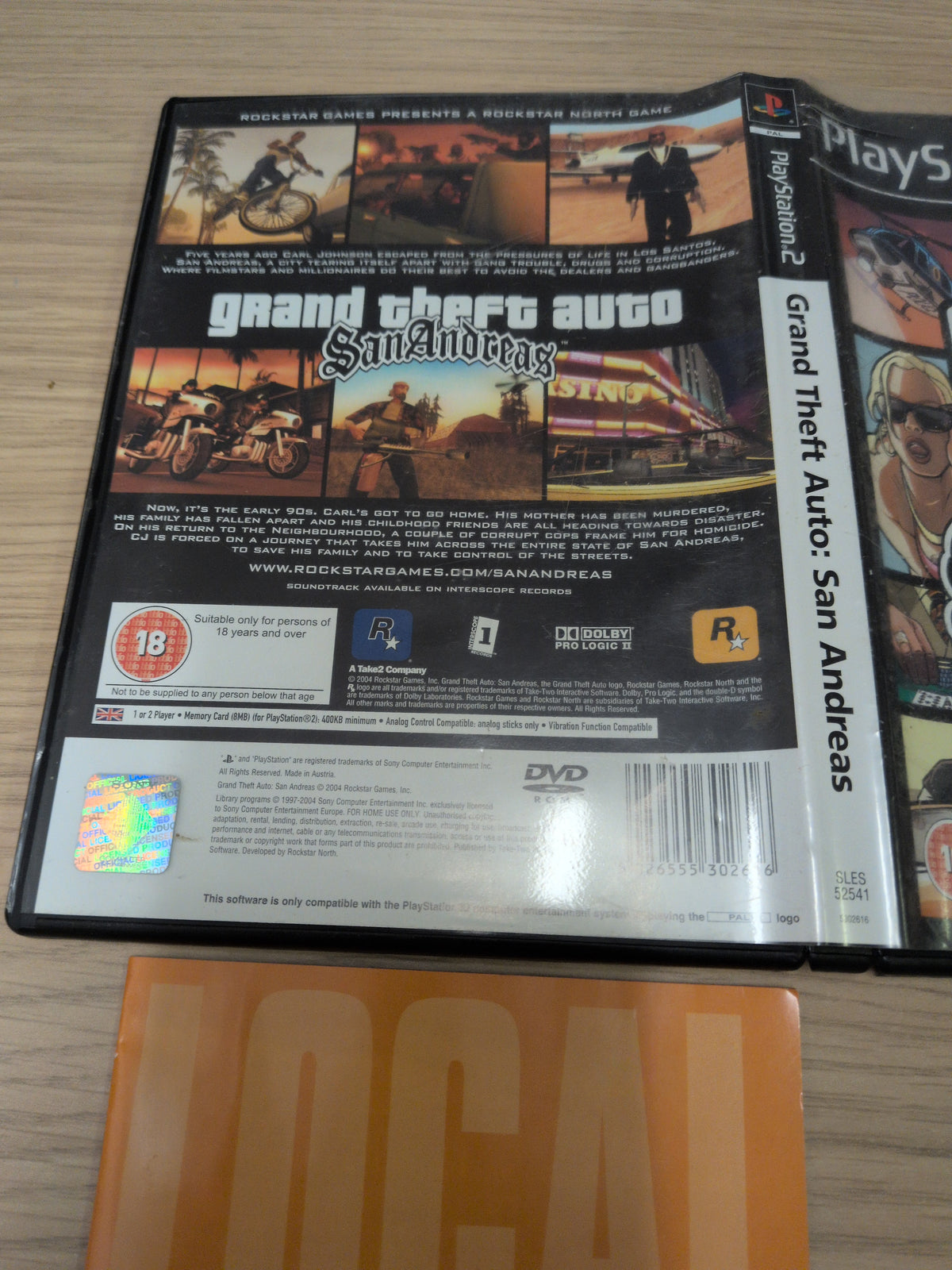 Grand Theft Auto: San Andreas Sony PS2 game