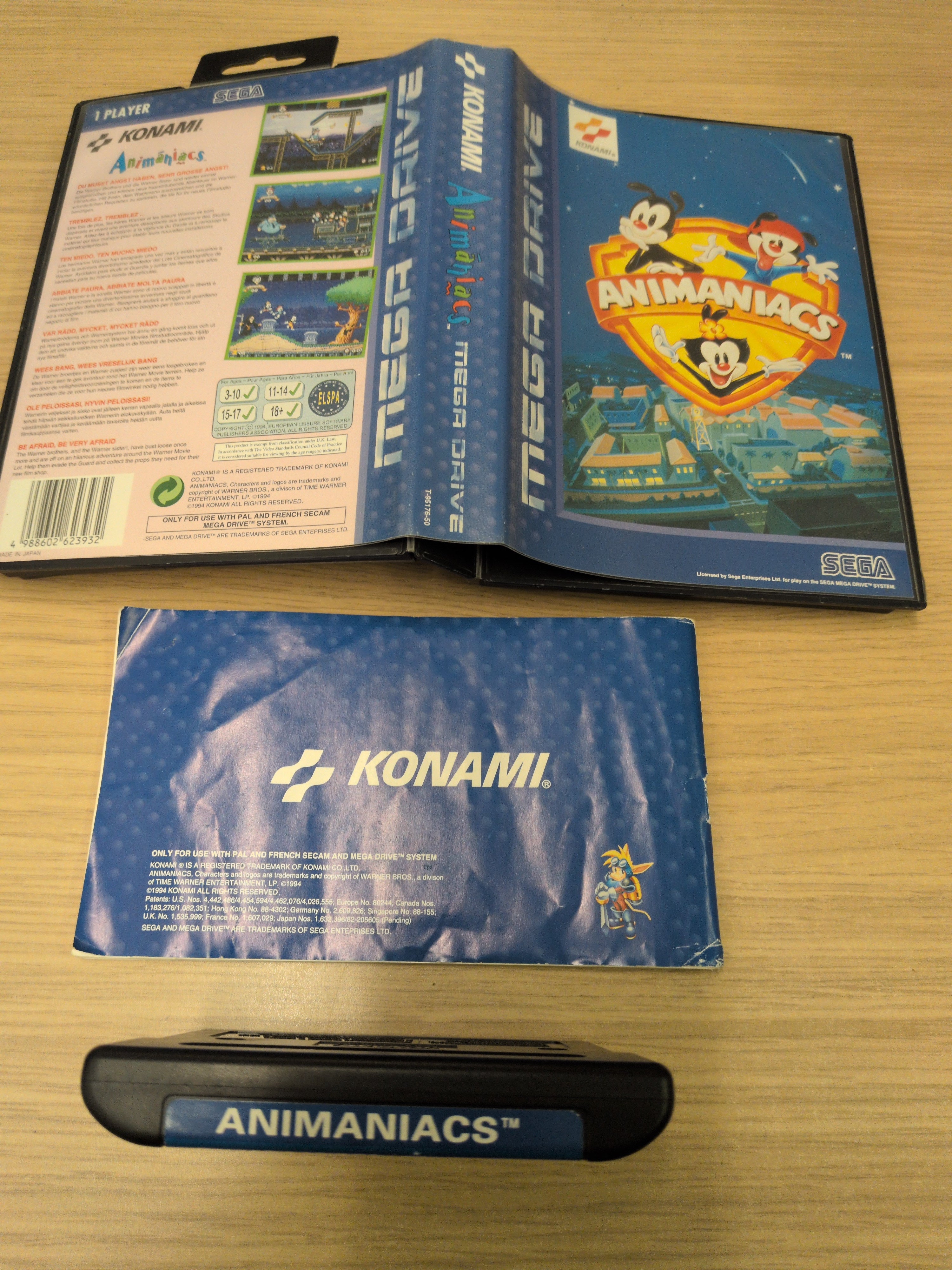 Animaniacs Sega Mega Drive game