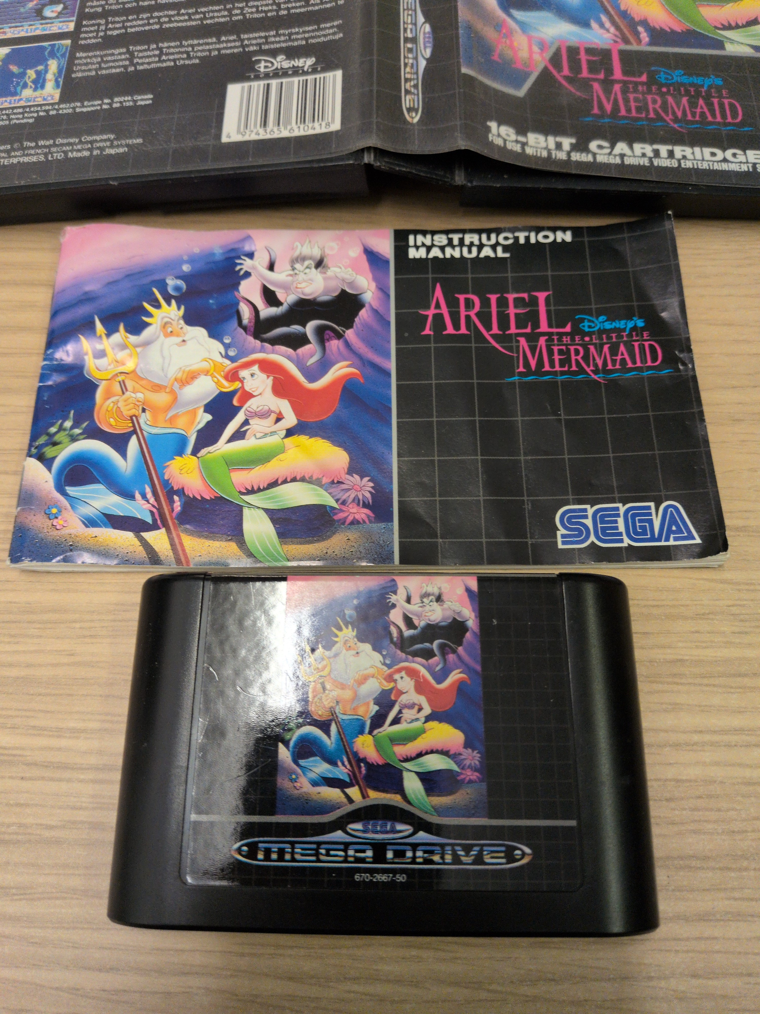 Ariel: The Little Mermaid (Disney's) Sega Mega Drive game