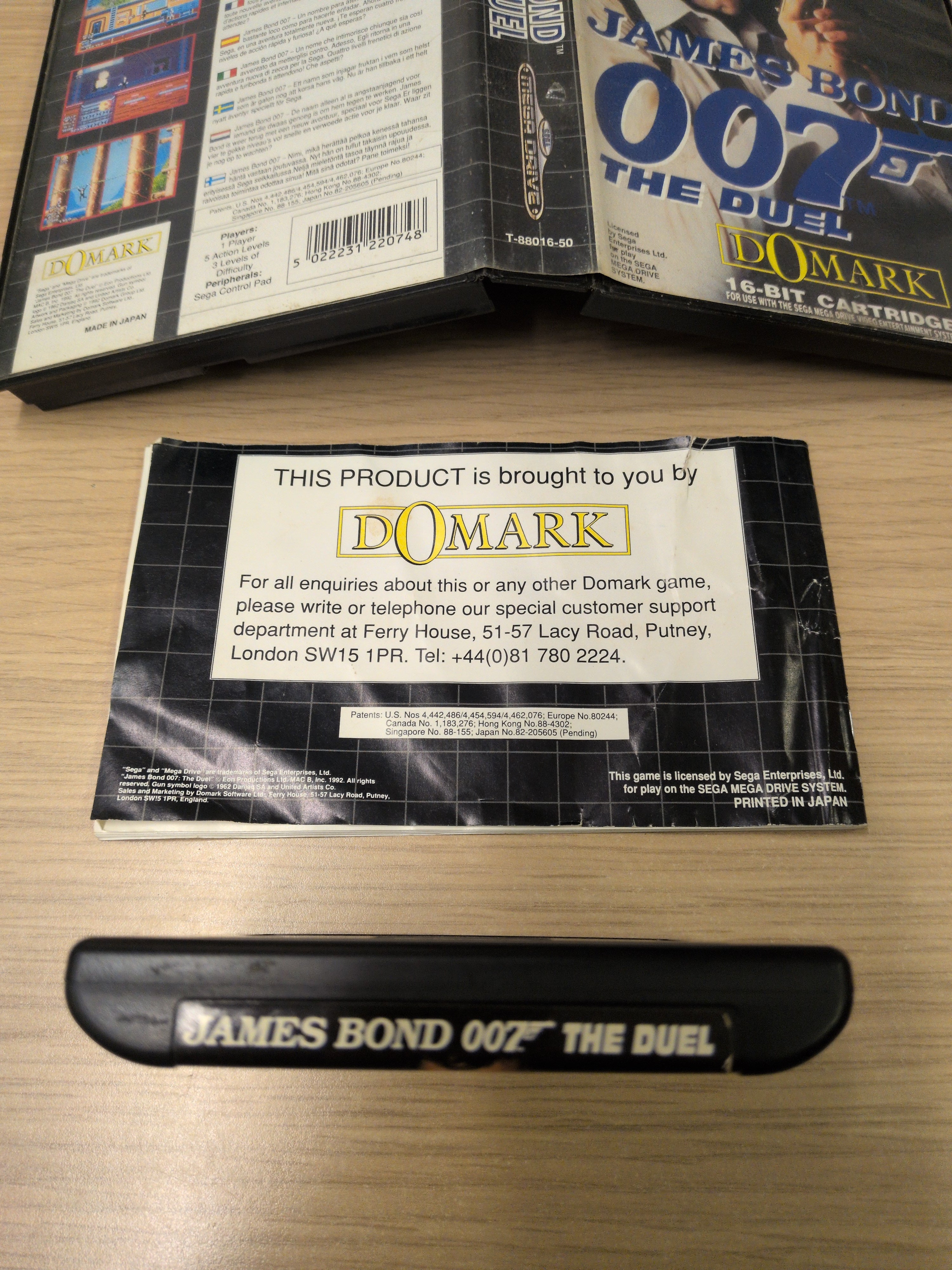 James Bond 007: The Duel Sega Mega Drive game