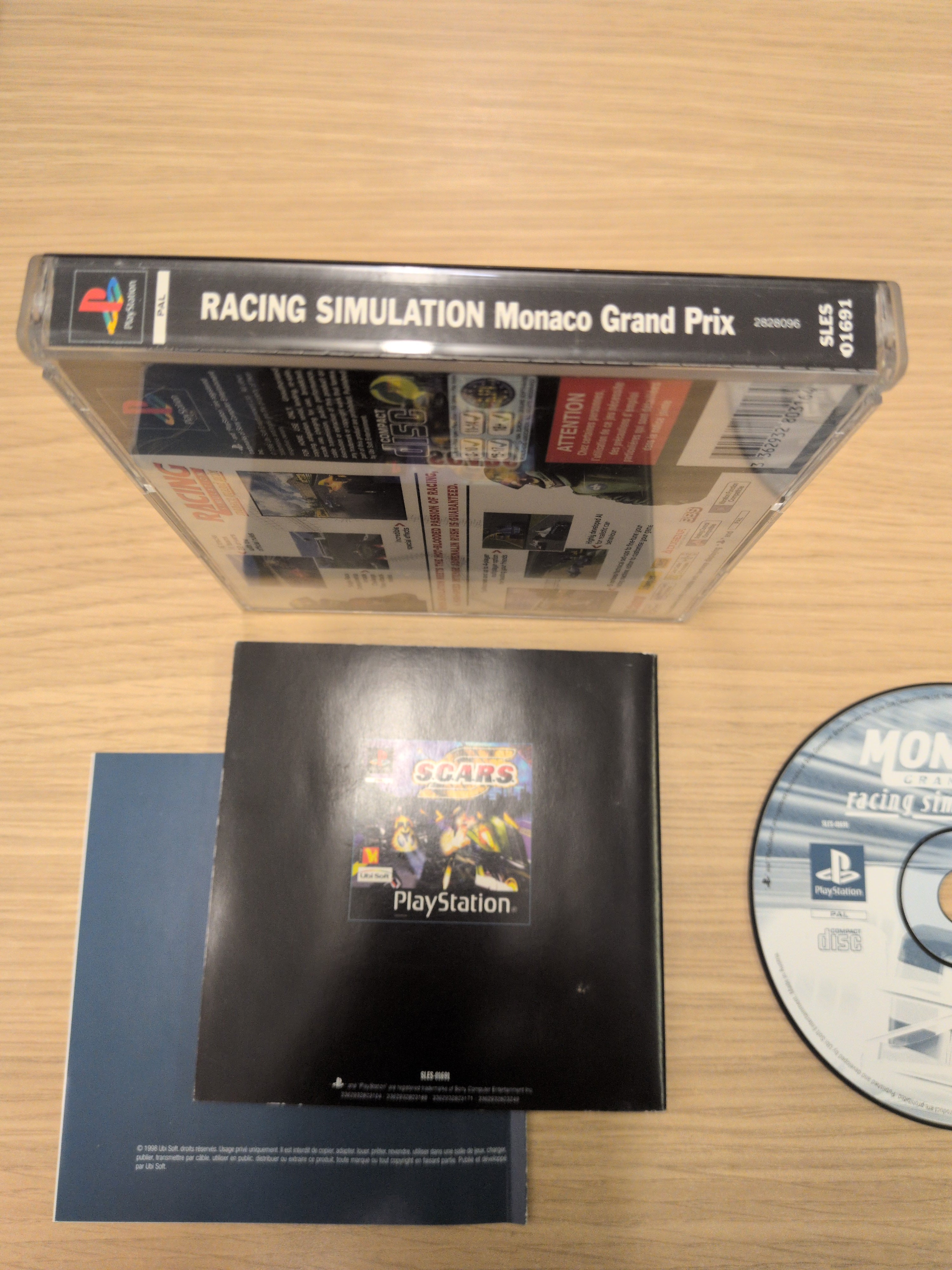 Racing Simulation Monaco Grand Prix Sony PS1 game