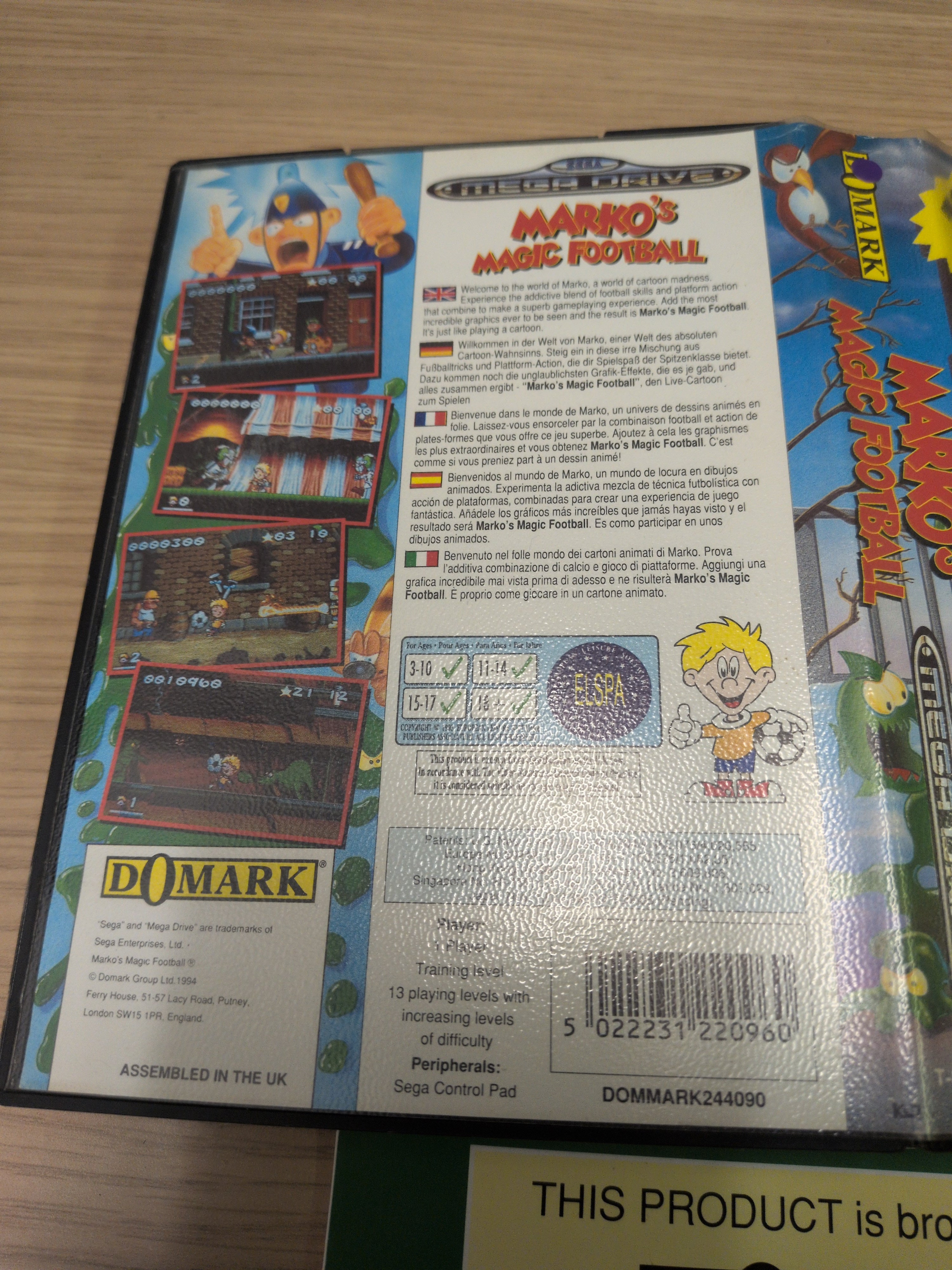 Marko's Magic Football Sega Mega Drive game