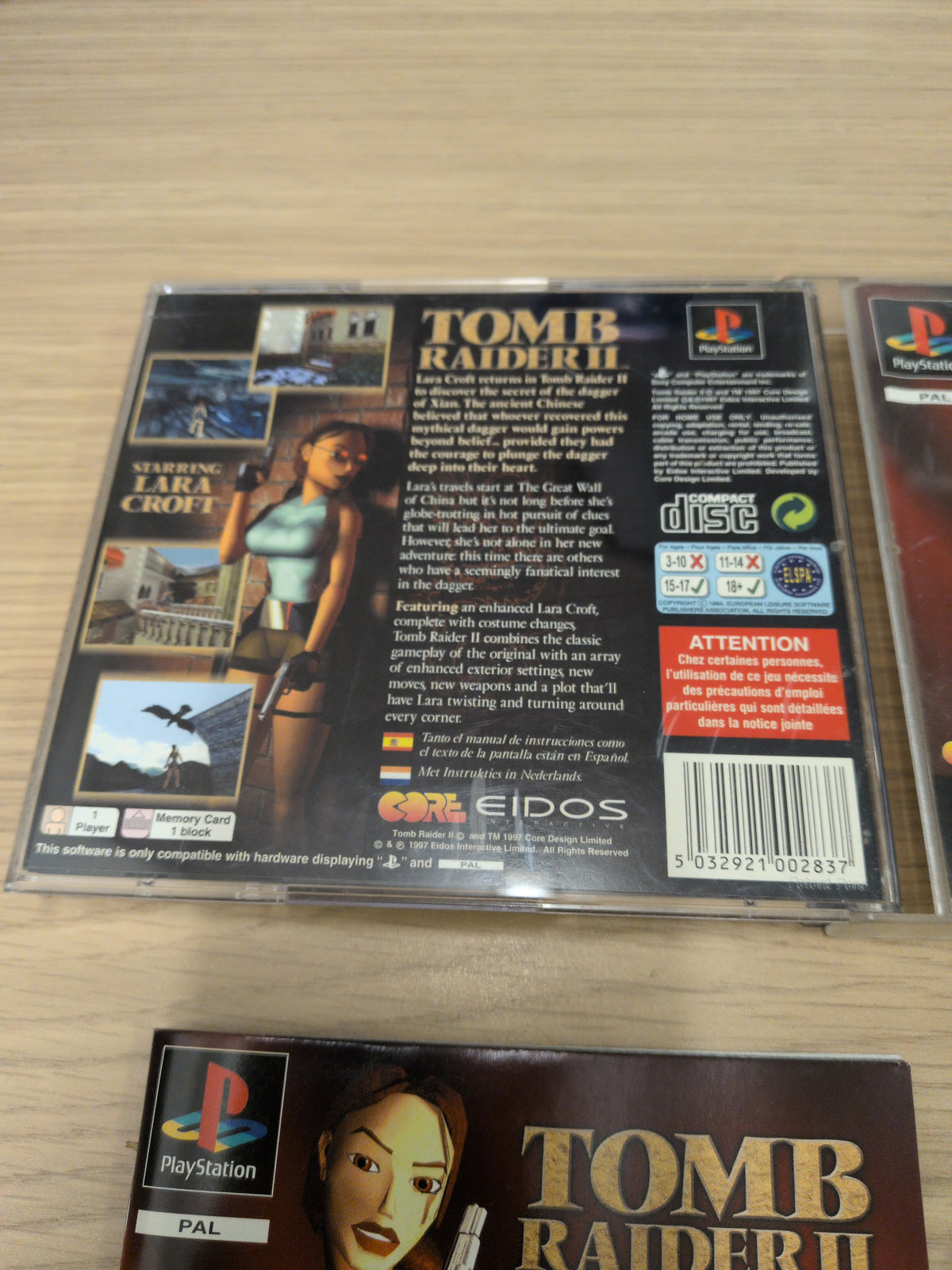 Tomb Raider II Sony PS1 game