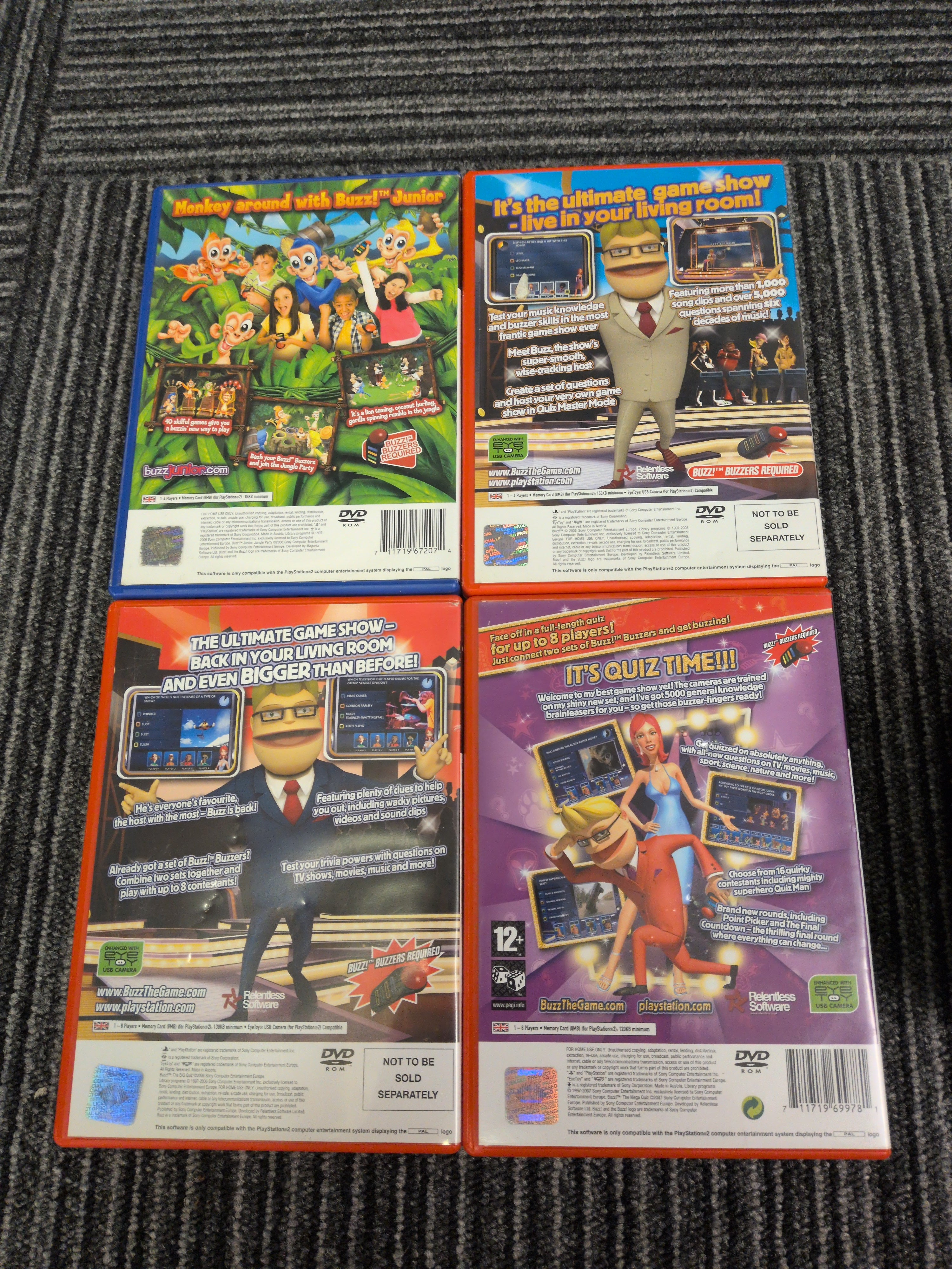 Buzz! Game Bundle with Buzzers Sony PS2