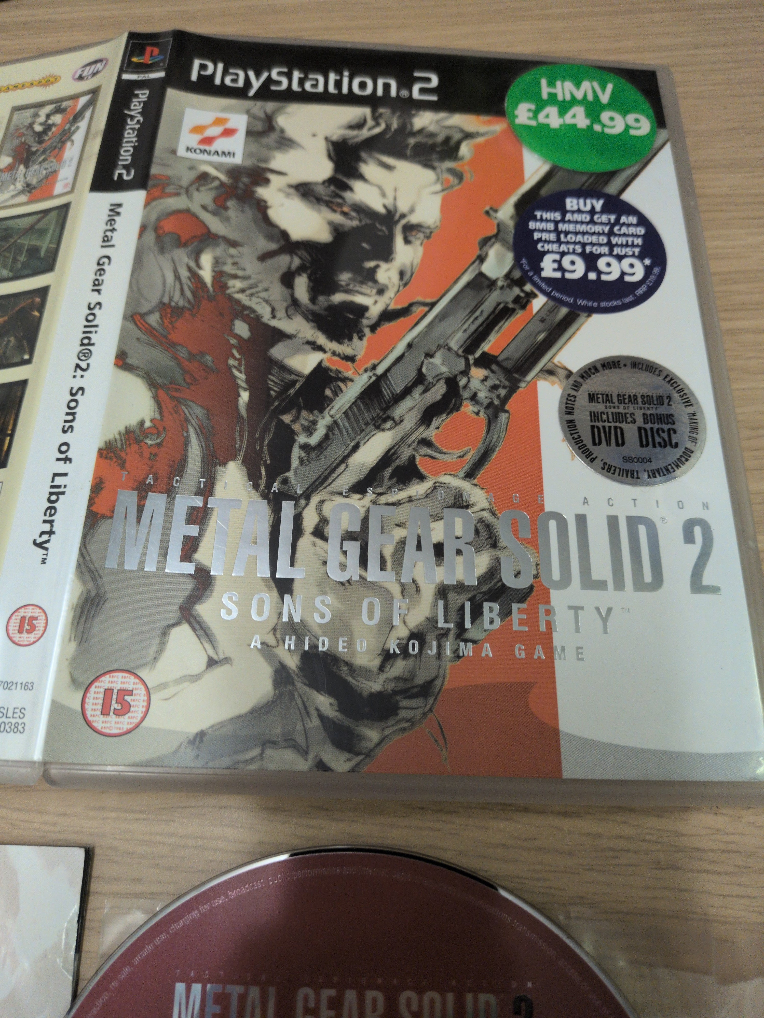 Metal Gear Solid 2: Sons of Liberty Sony PS2 game