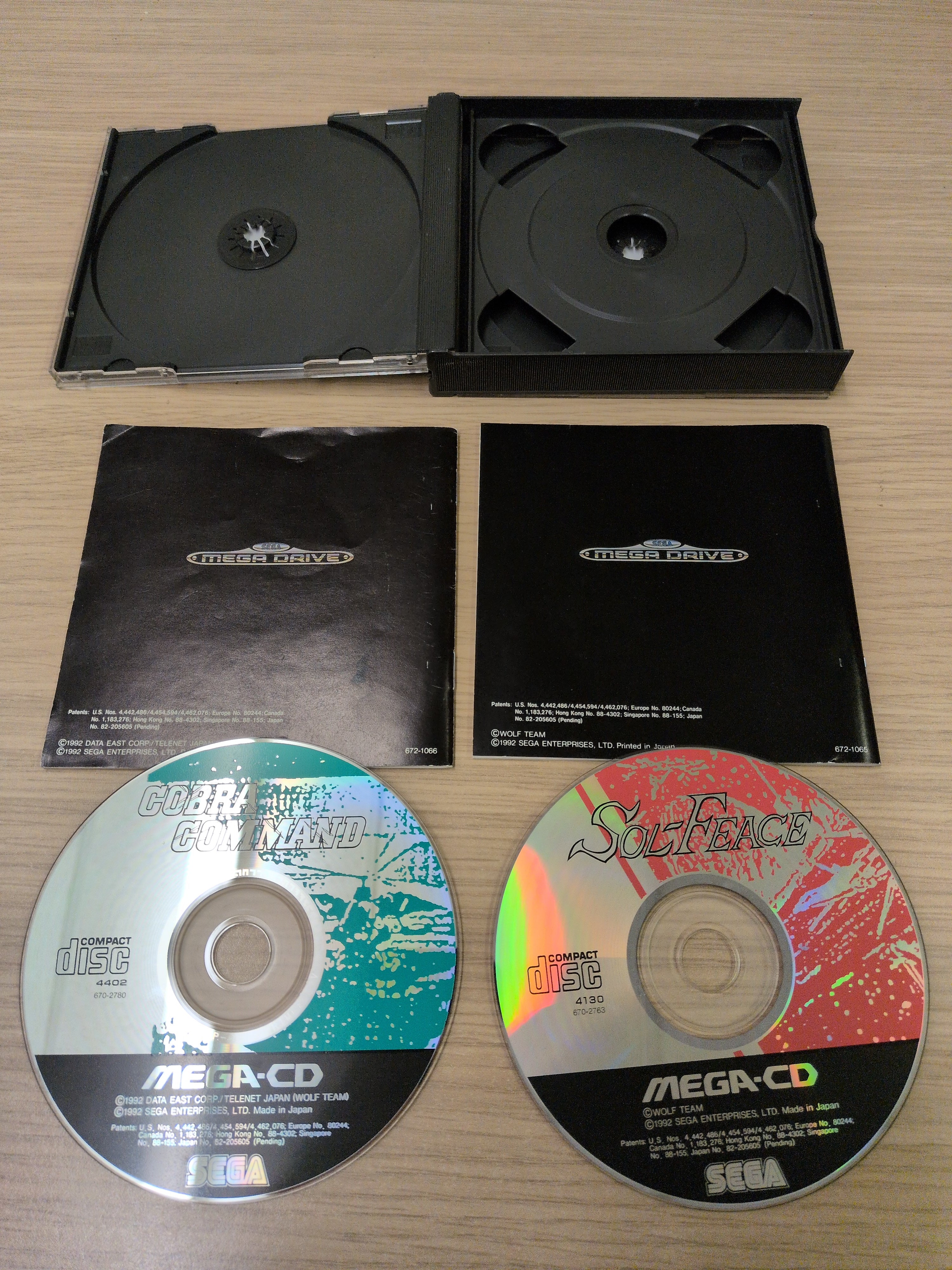 Cobra Command & Sol Feace double pack Sega Mega-CD game