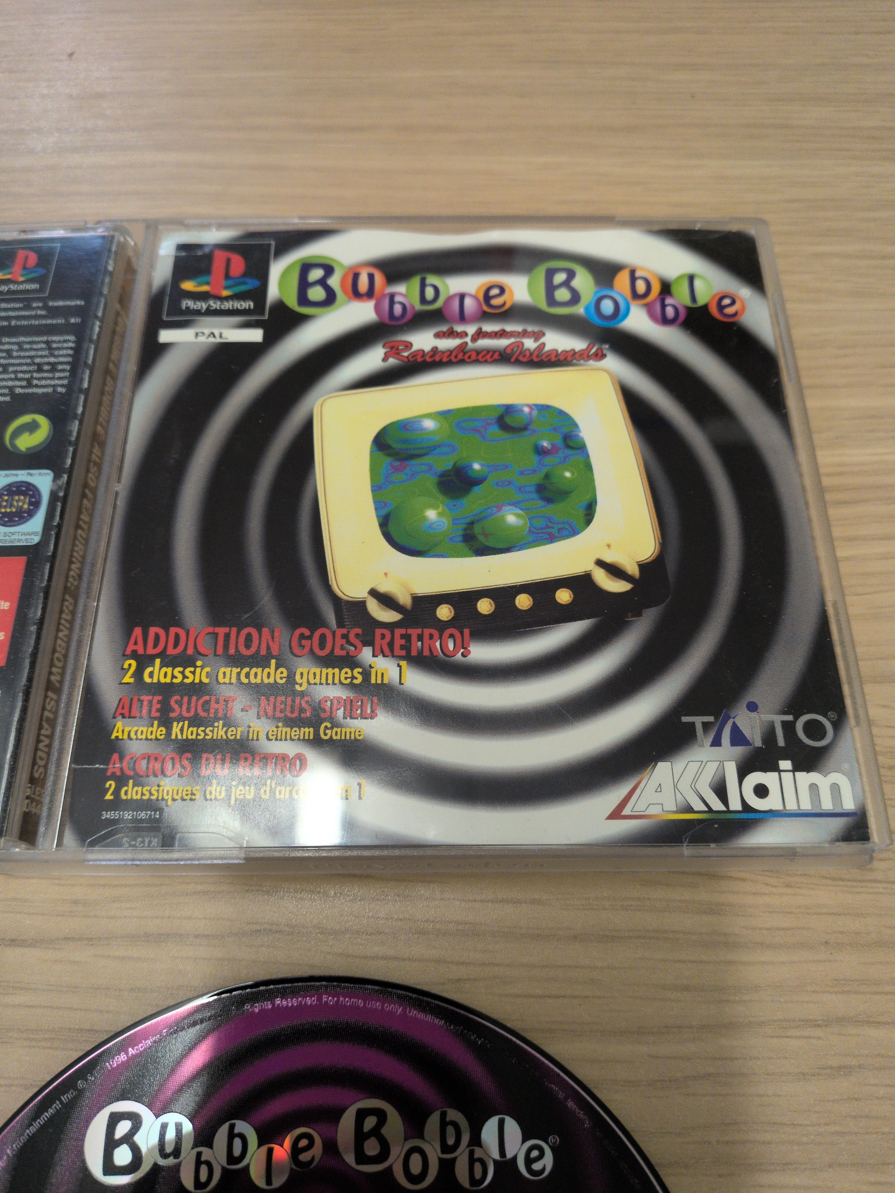 Bubble Bobble Featuring Rainbow Islands Sony PS1 game