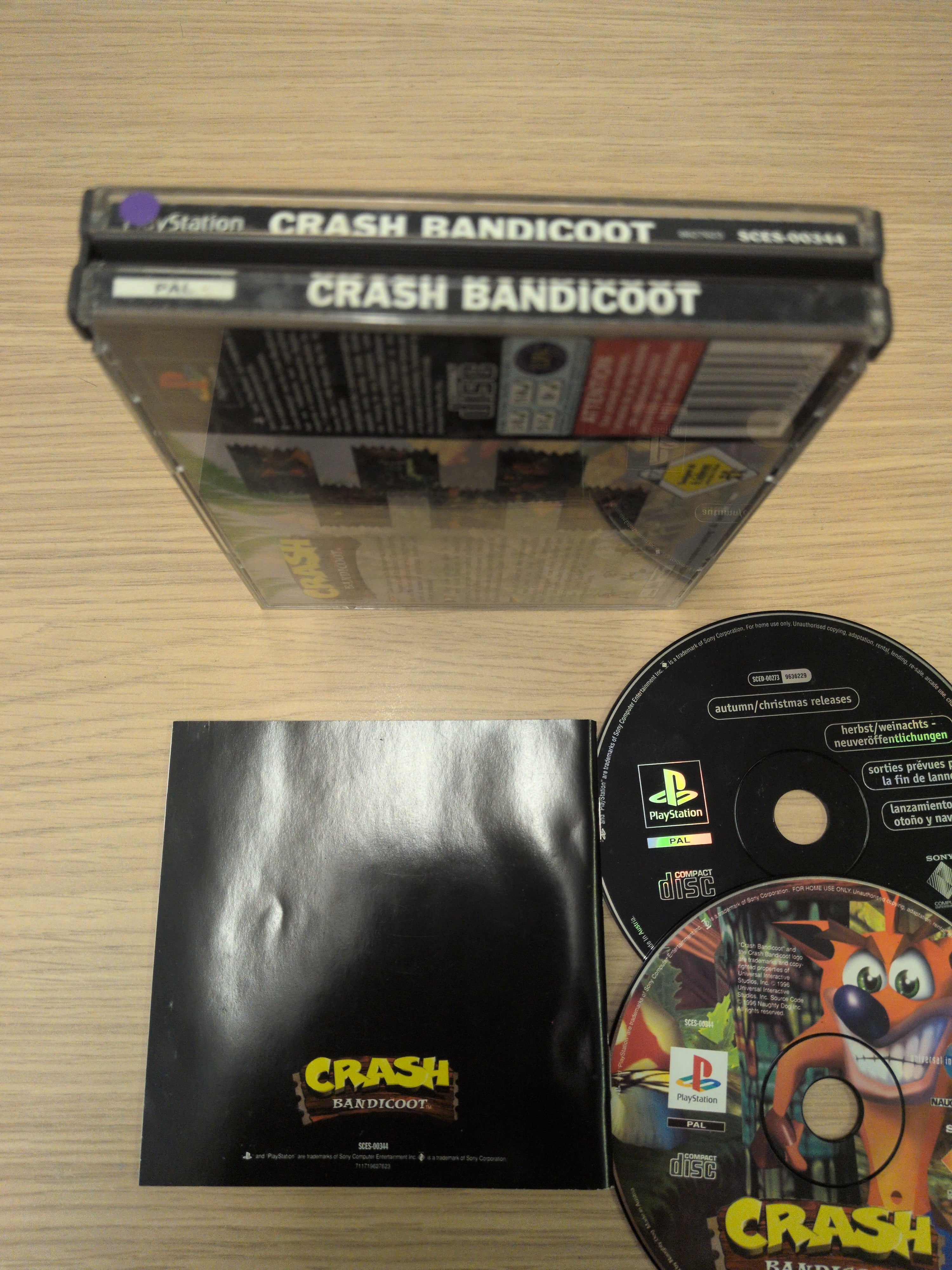 Crash Bandicoot (Big Box) Sony PS1 with demo disc