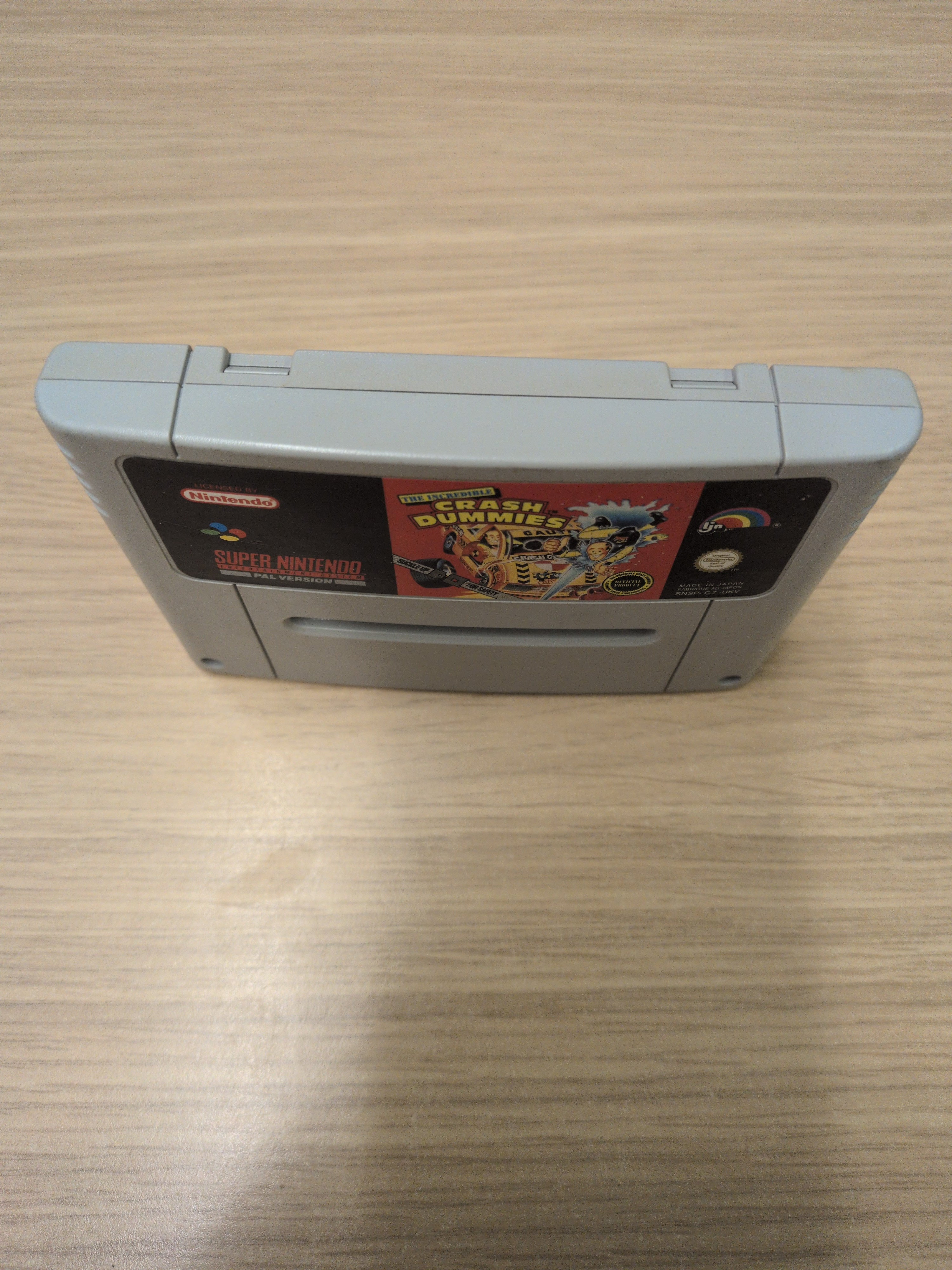 The Incredible Crash Dummies Super Nintendo SNES game cart only