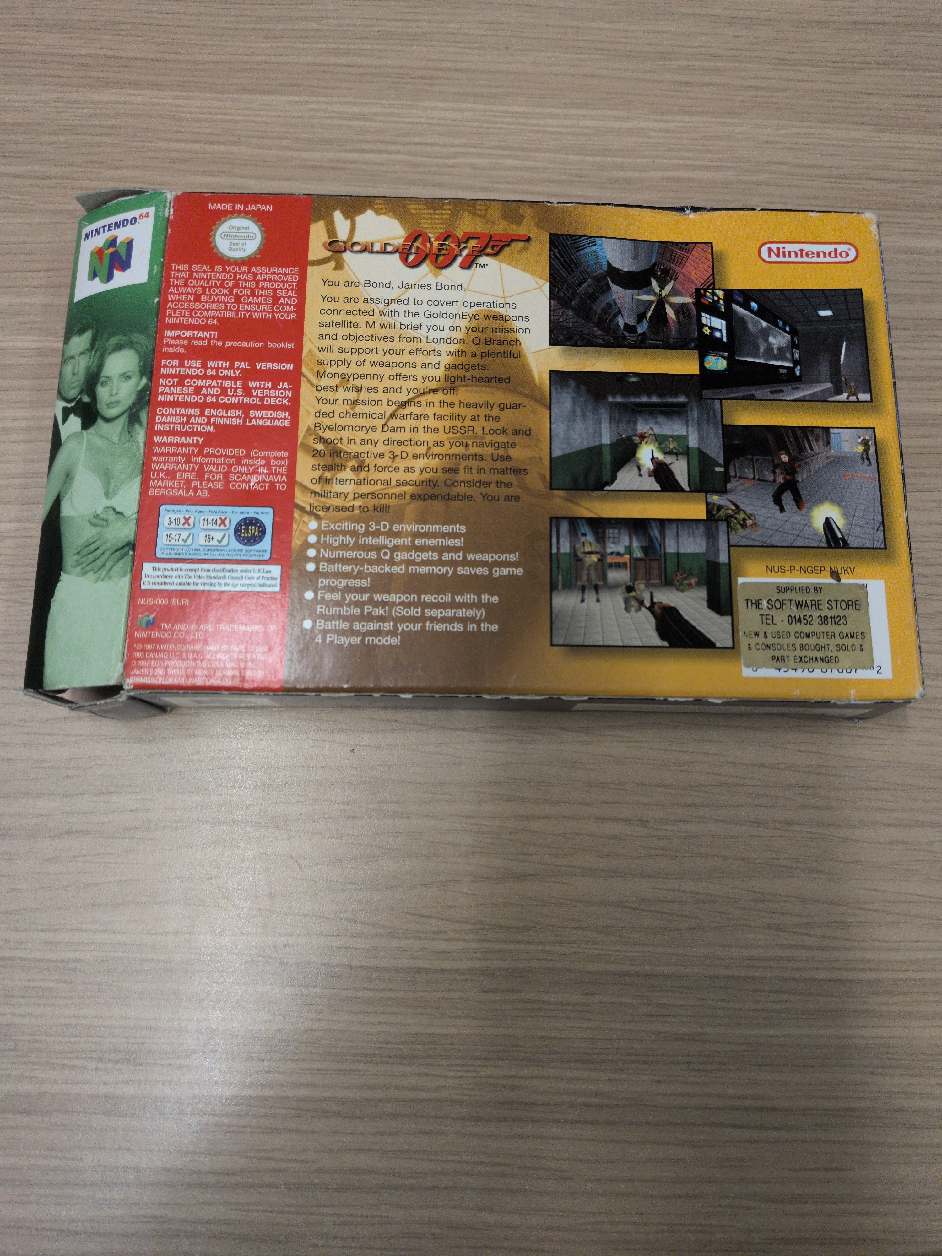 Goldeneye 007 Nintendo N64 game