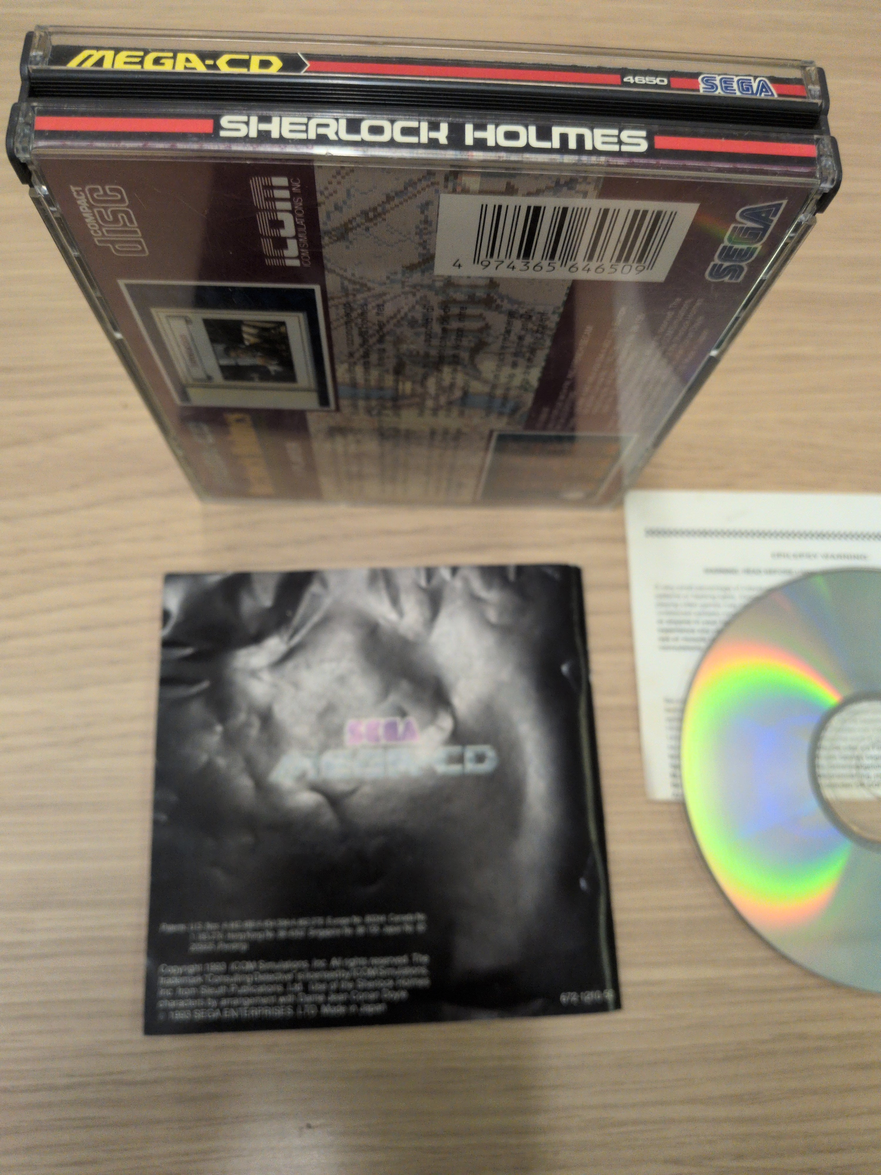 Sherlock Holmes: Consulting Detective Sega Mega-CD game