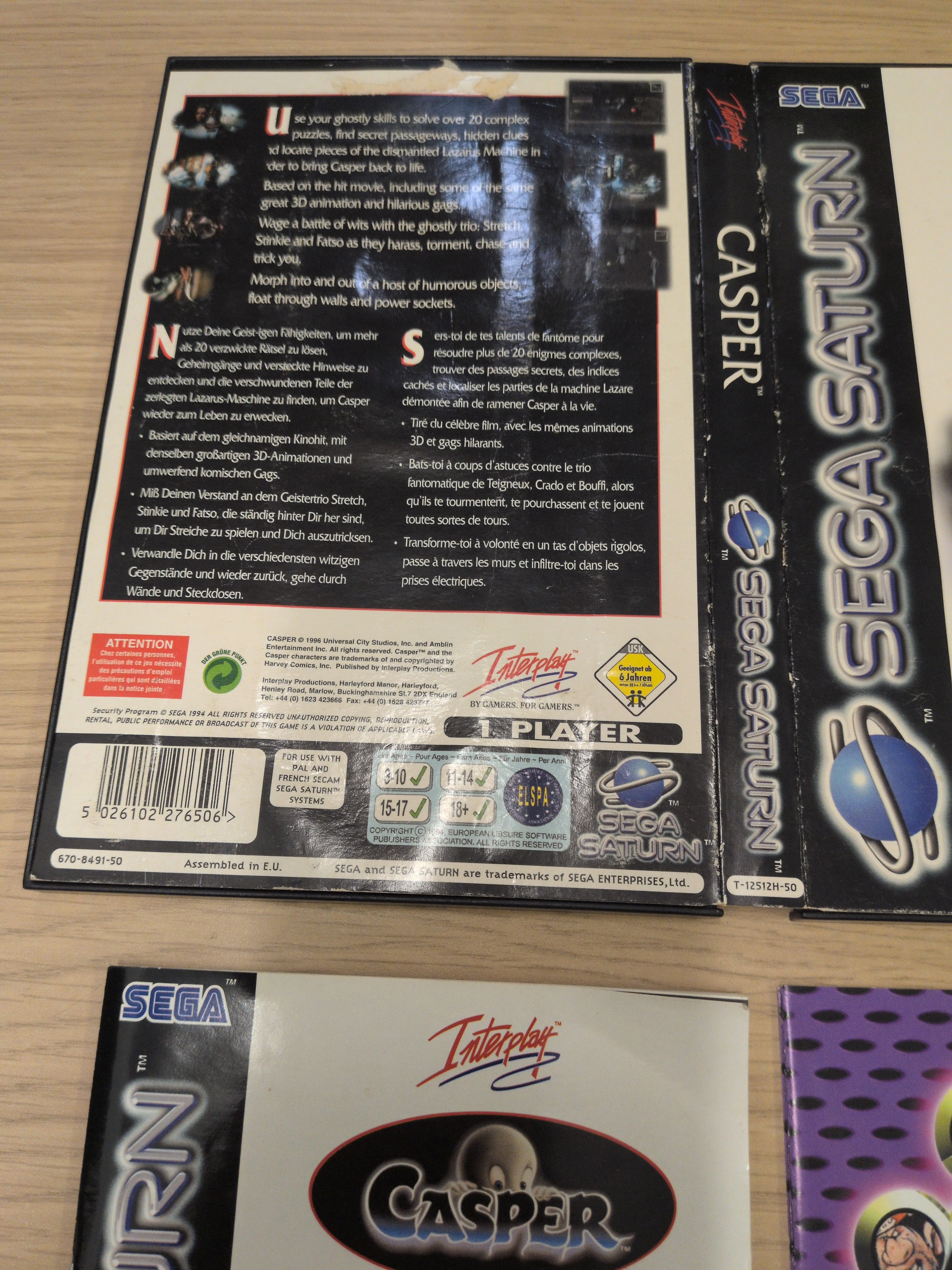 Casper Sega Saturn game